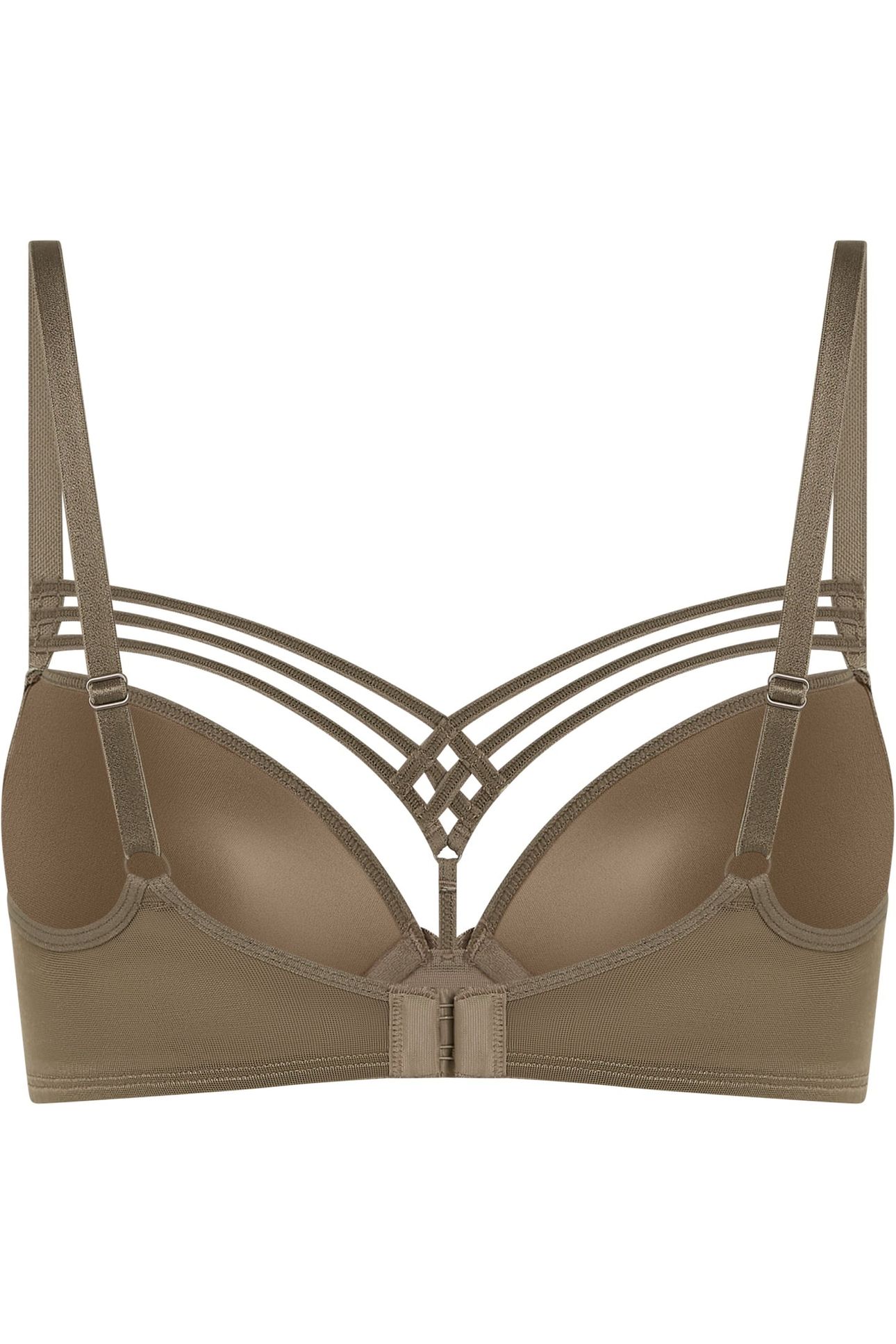 DAME DE PARIS CAPPUCINO BROWN PUSH UP BRA 4