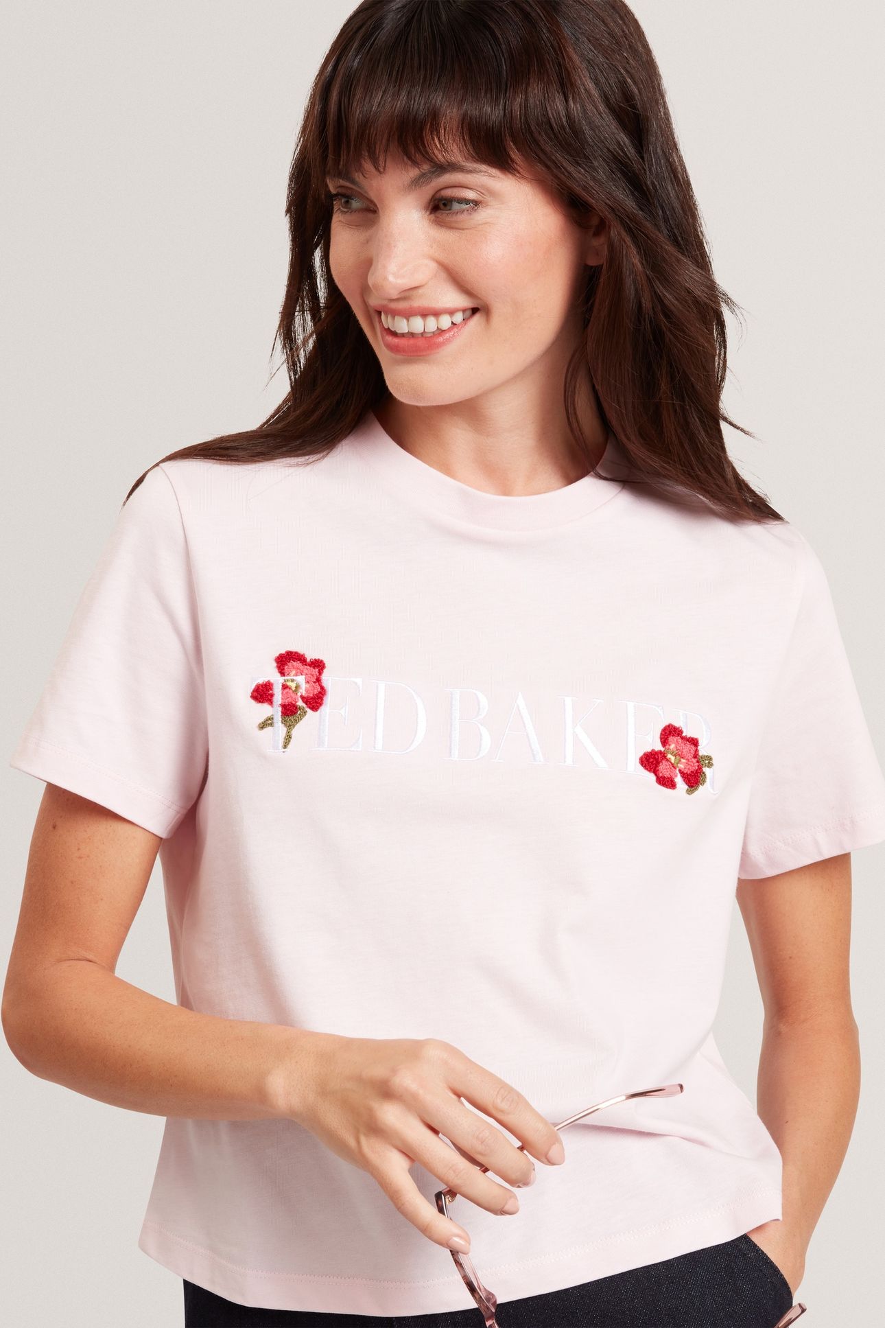 MOLII TED BAKER BRANDED T SHIRT PINK 1