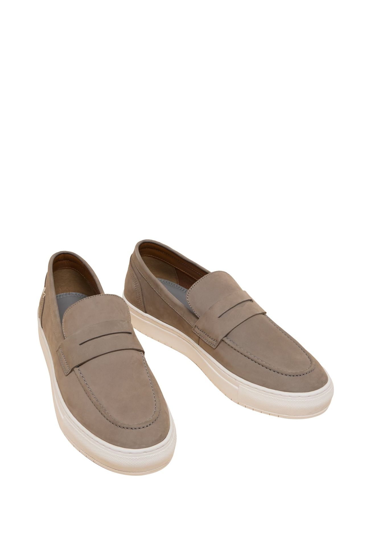 LENNY LEATHER LOAFER MID GREY 2