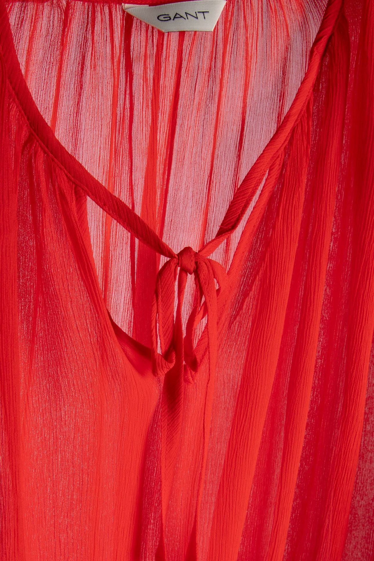 REL VISCOSE FRILL BLOUSE BOLD RED 4