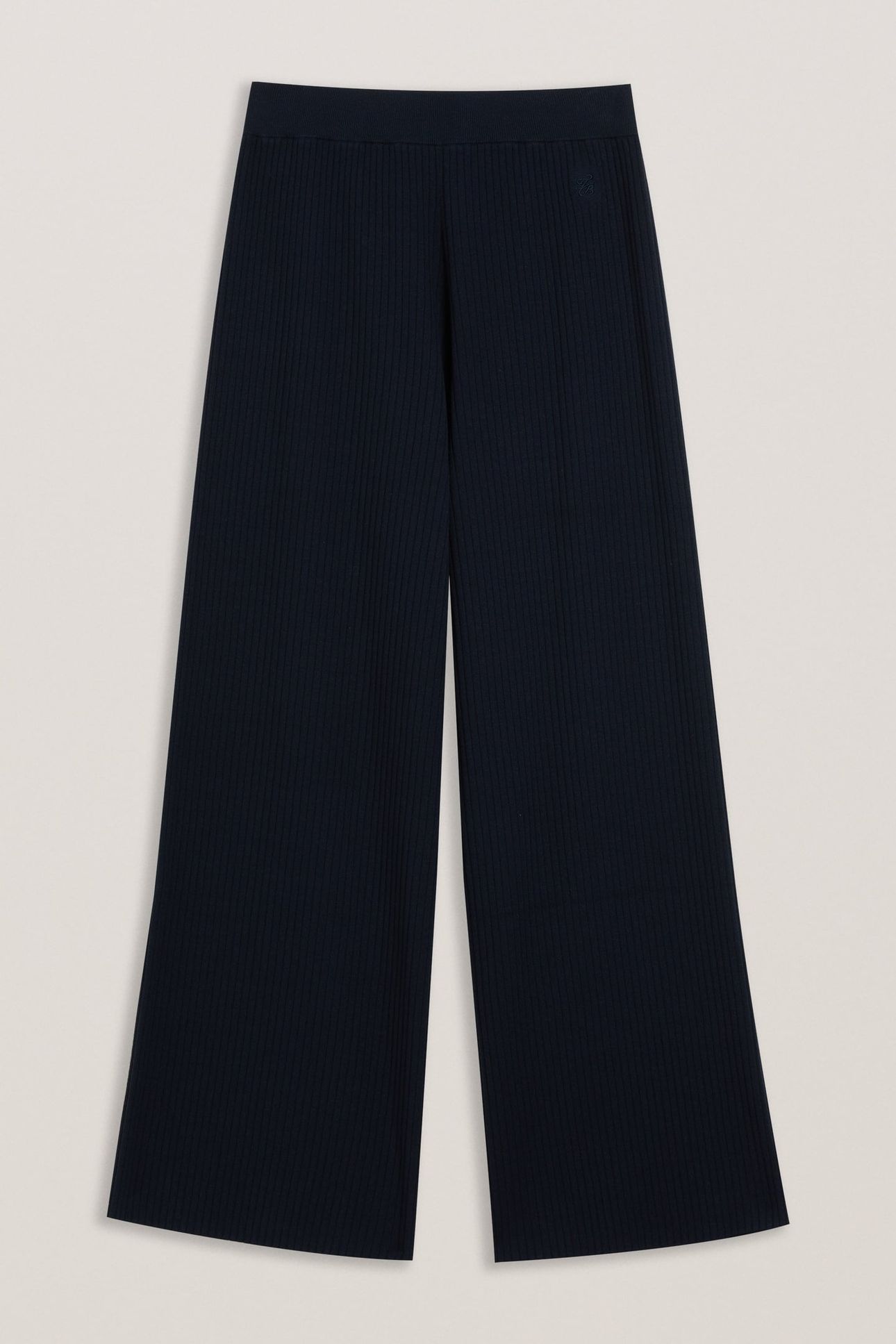 ELLENR RIBBED KNITTED HIGH WAIST NAVY 4