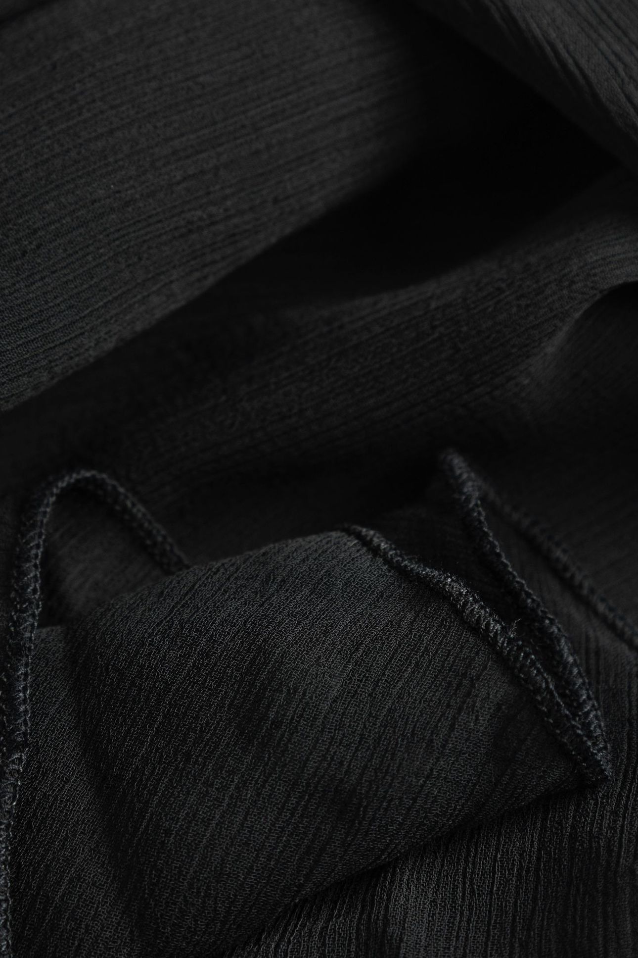 BLACK RUFFLED EVENING DRESS 6