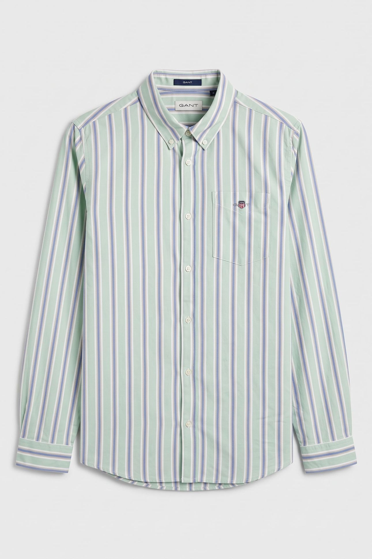 TEEN BOYS SEASONAL STRIPE SHIRT TURQUOISE 1