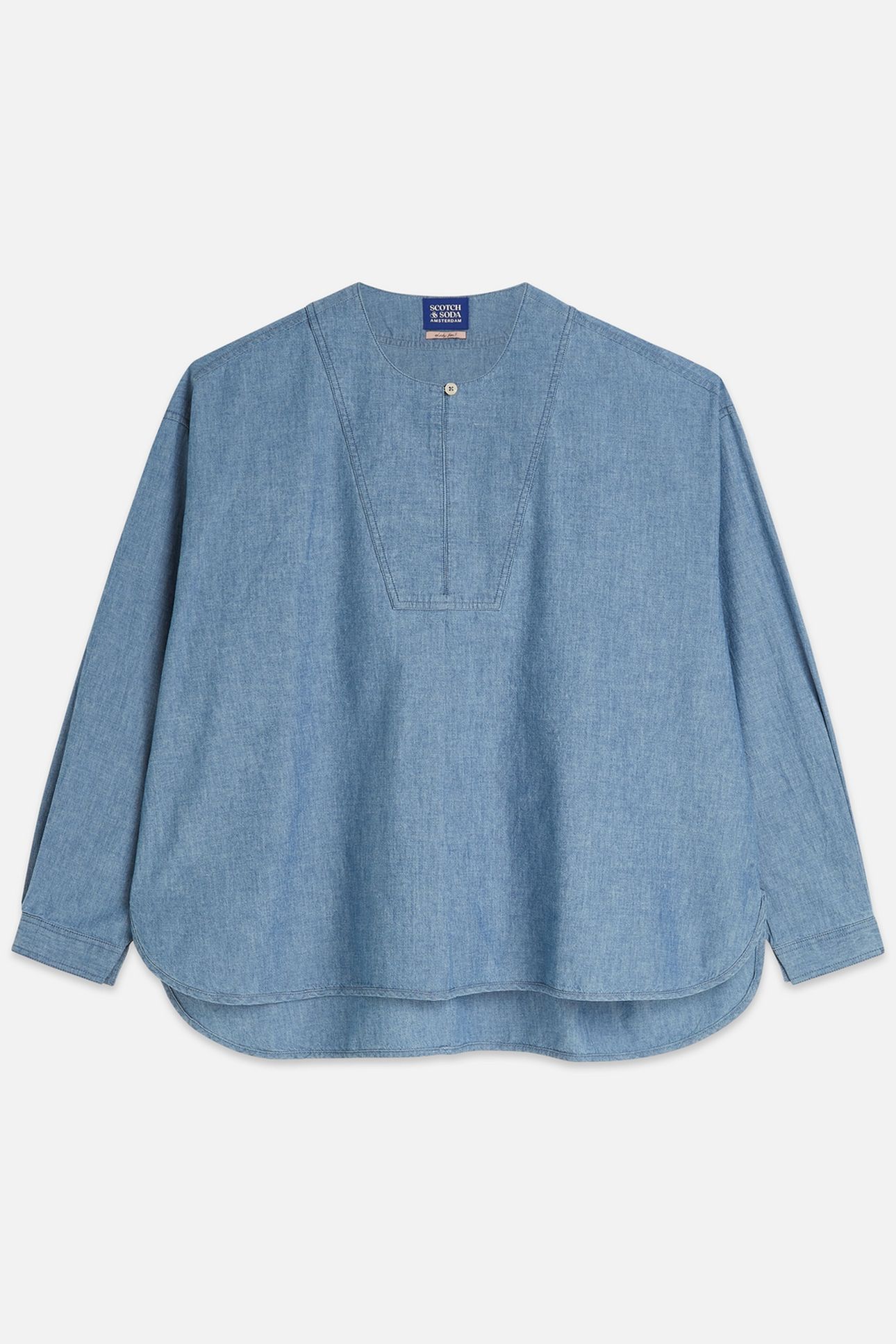 DENIM BIB SHIRT BLUE MOON 5