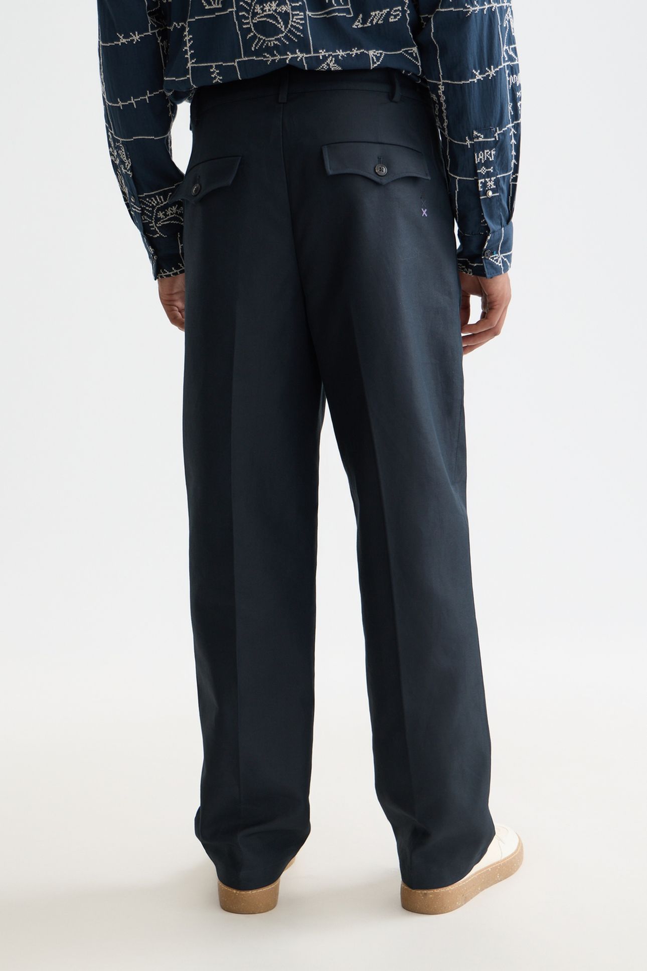 OTIS COTTON-TWILL RELAXED STRAIGHT-FIT CHINO NAVY 2