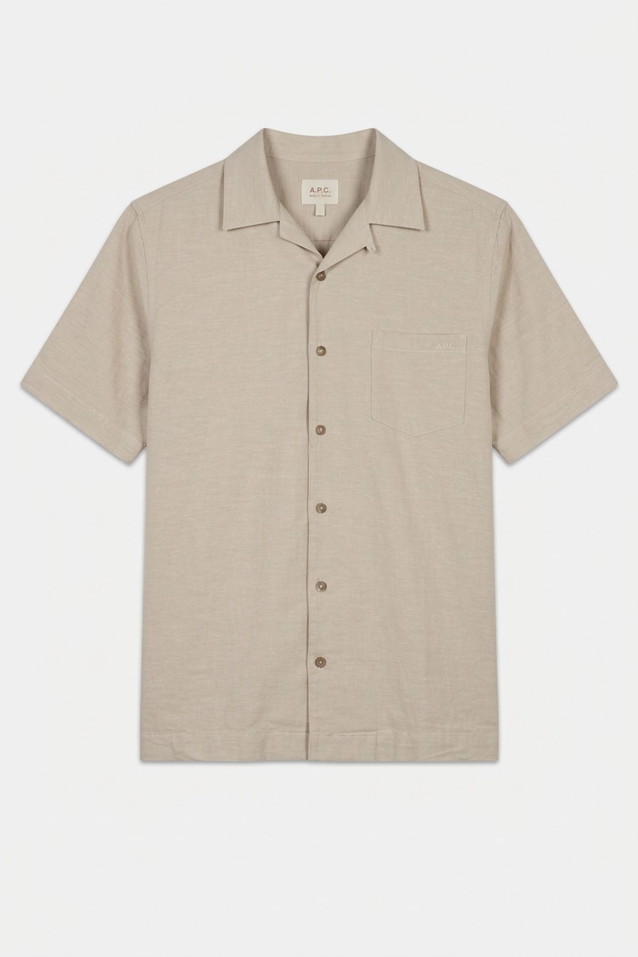 UNISEX SHIRT SHORT SLEEVE SAGE GREEN 5
