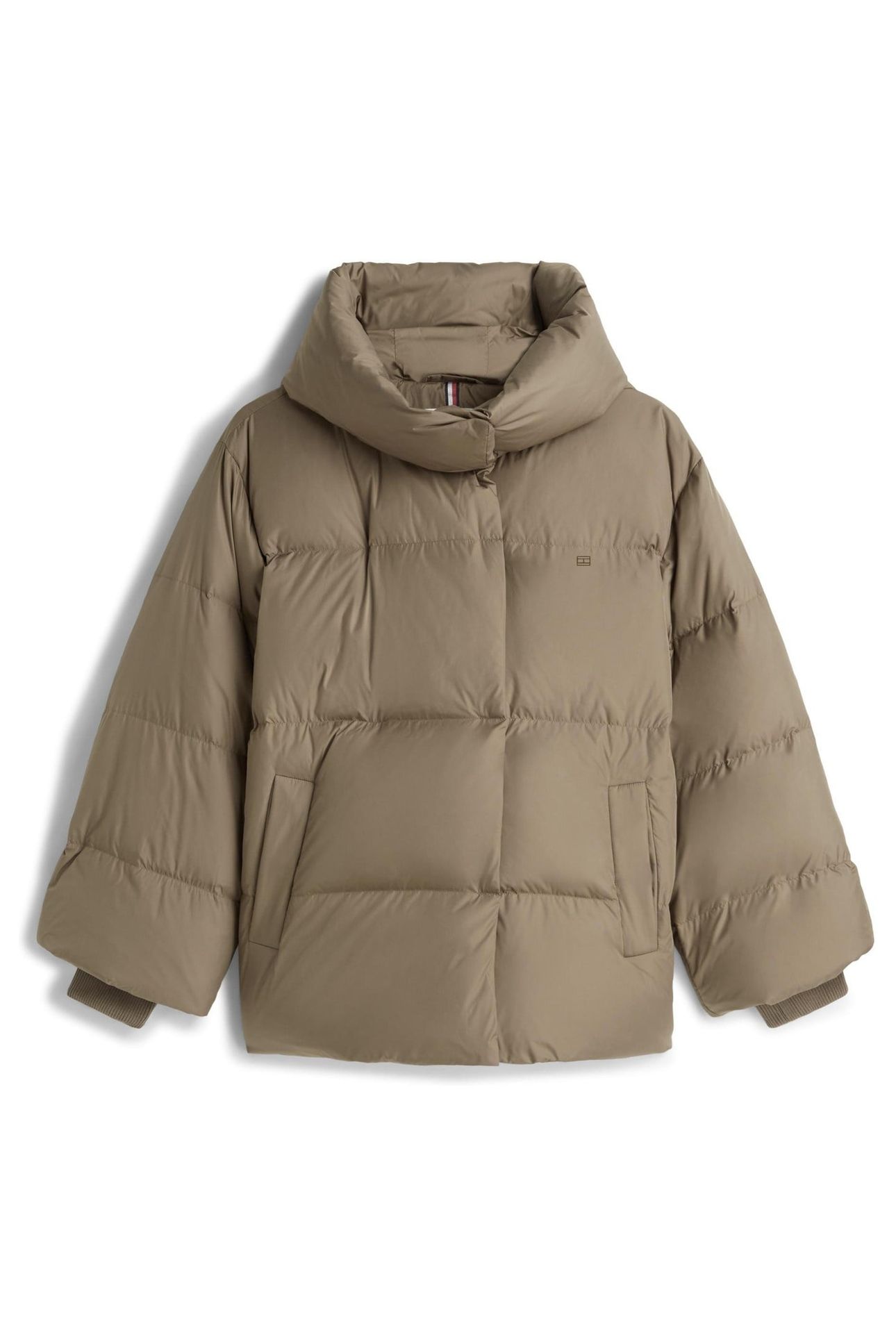 SOFT DOWN WRAP JACKET NORDIC TAUPE 1