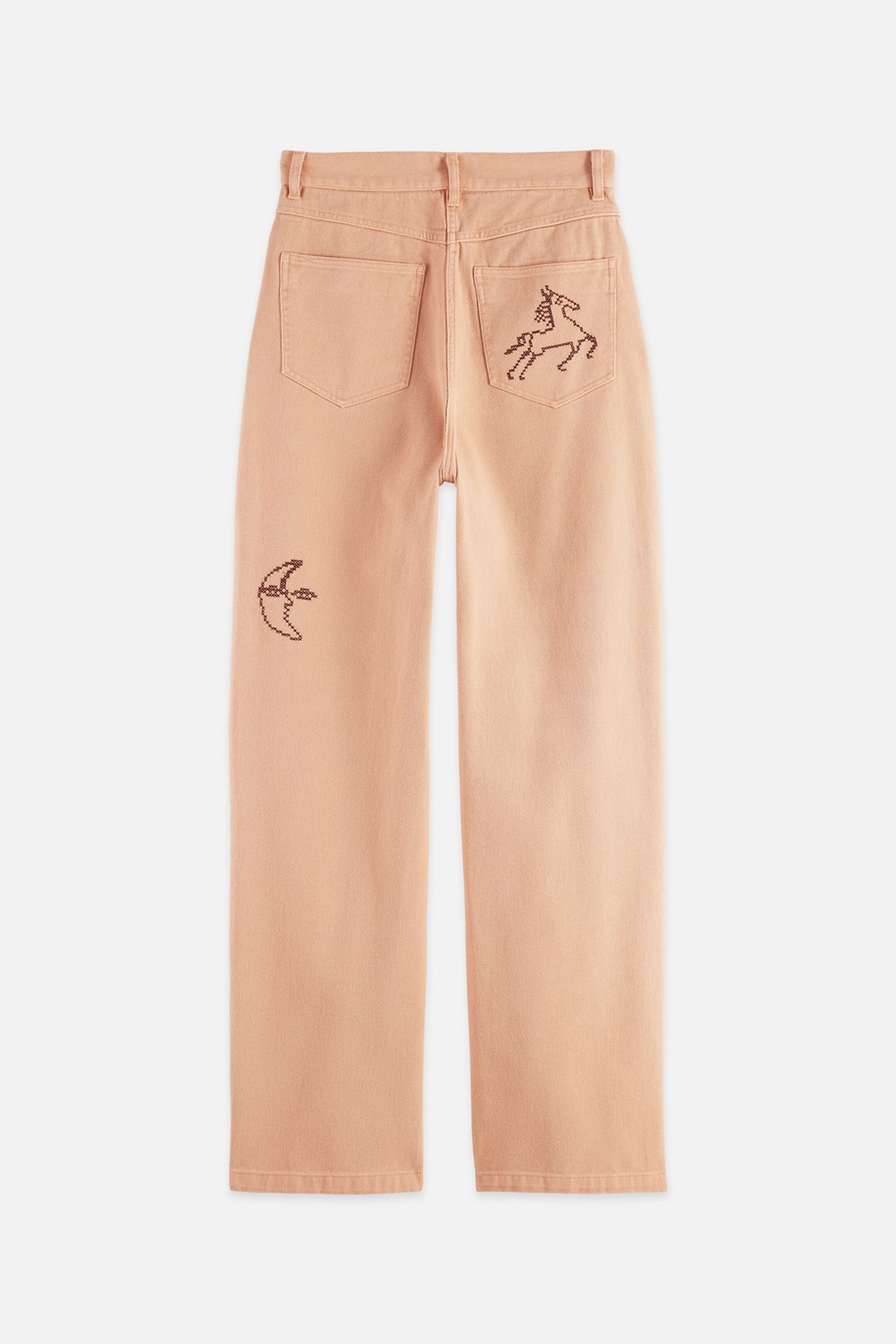 THE RIPPLE - HIGH RISE STRAIGHT LEG PANTS ROSE DUST 5