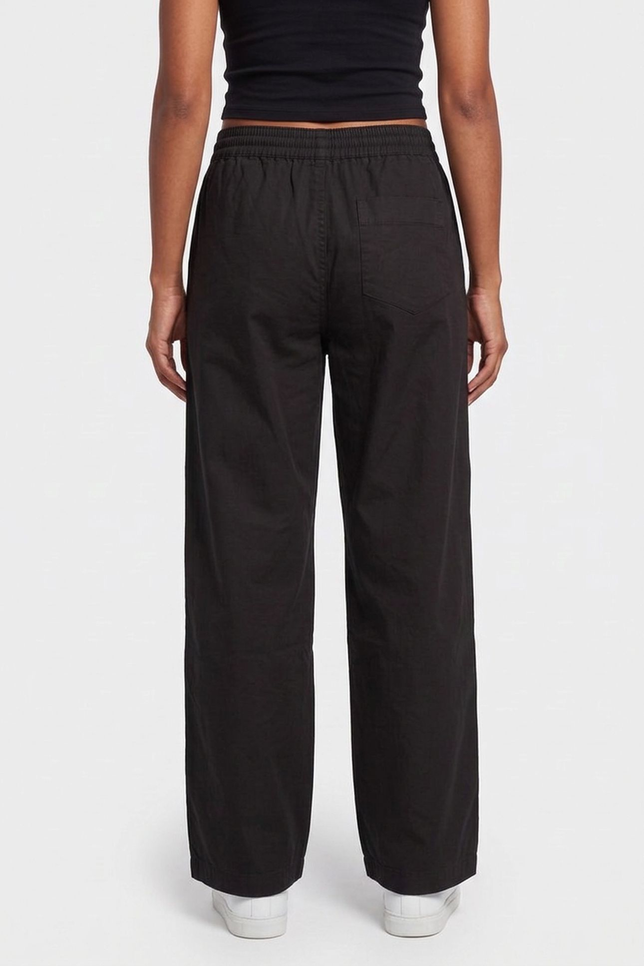 UNISEX PAJAMA TROUSERS FAUX BLACK 3