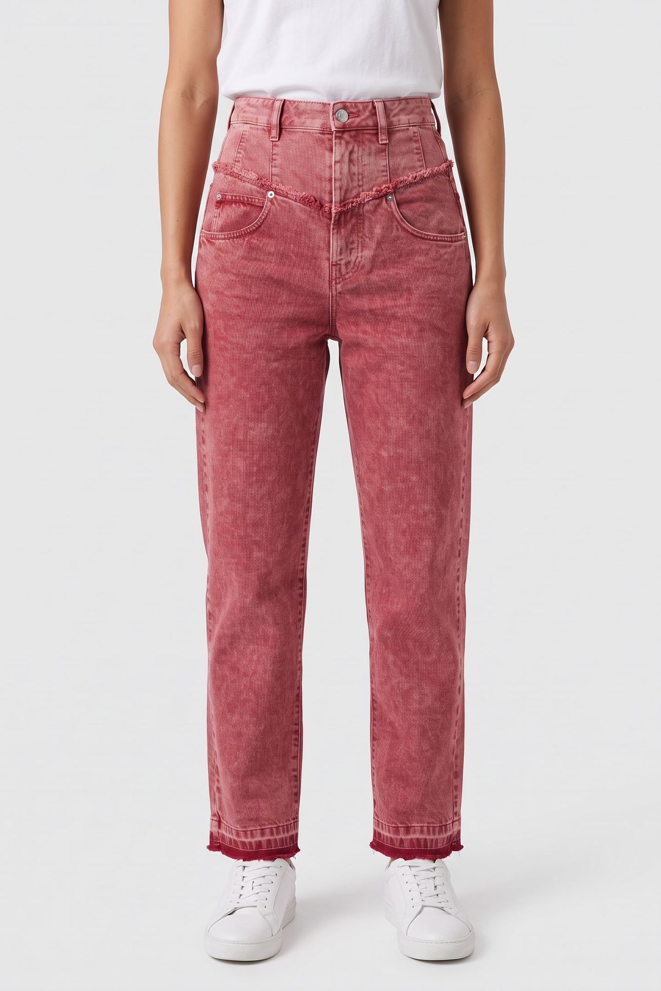 NOEMIE PANTS RASPBERRY 1