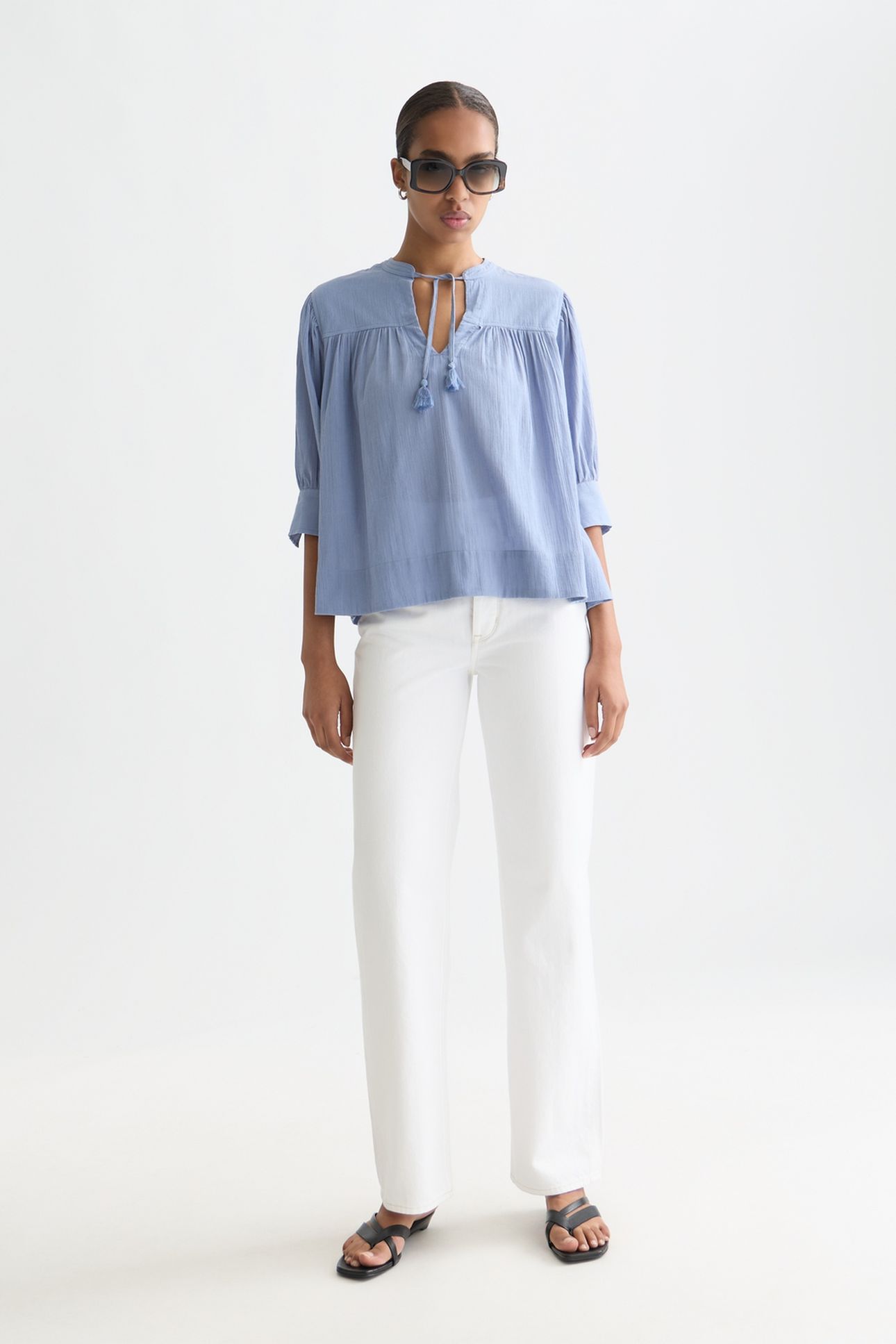 RELAXED BLOUSE WITH GATHERS INFINITY 3