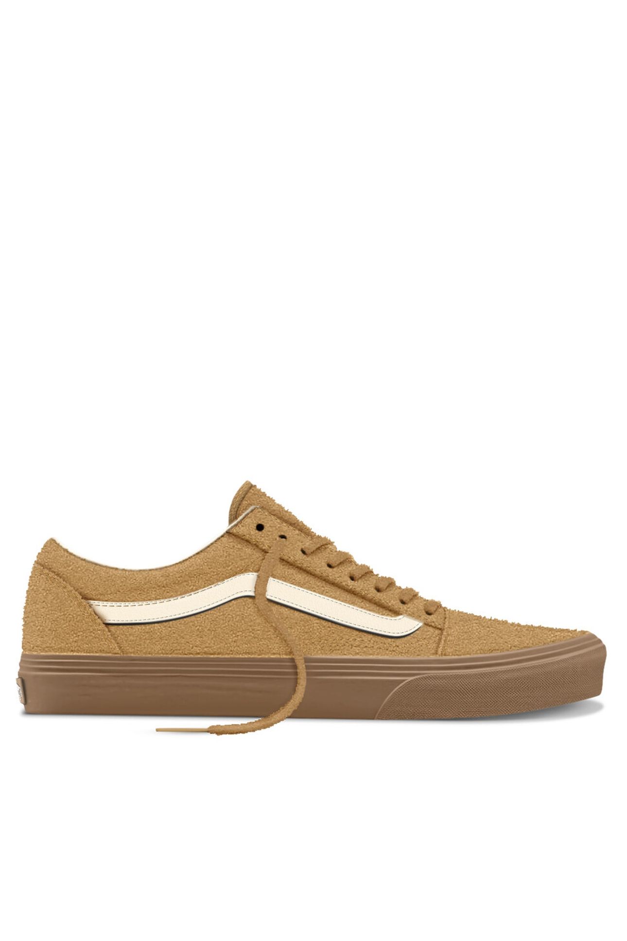 UNISEX OLD SKOOL HAIRY SUEDE BROWN 1