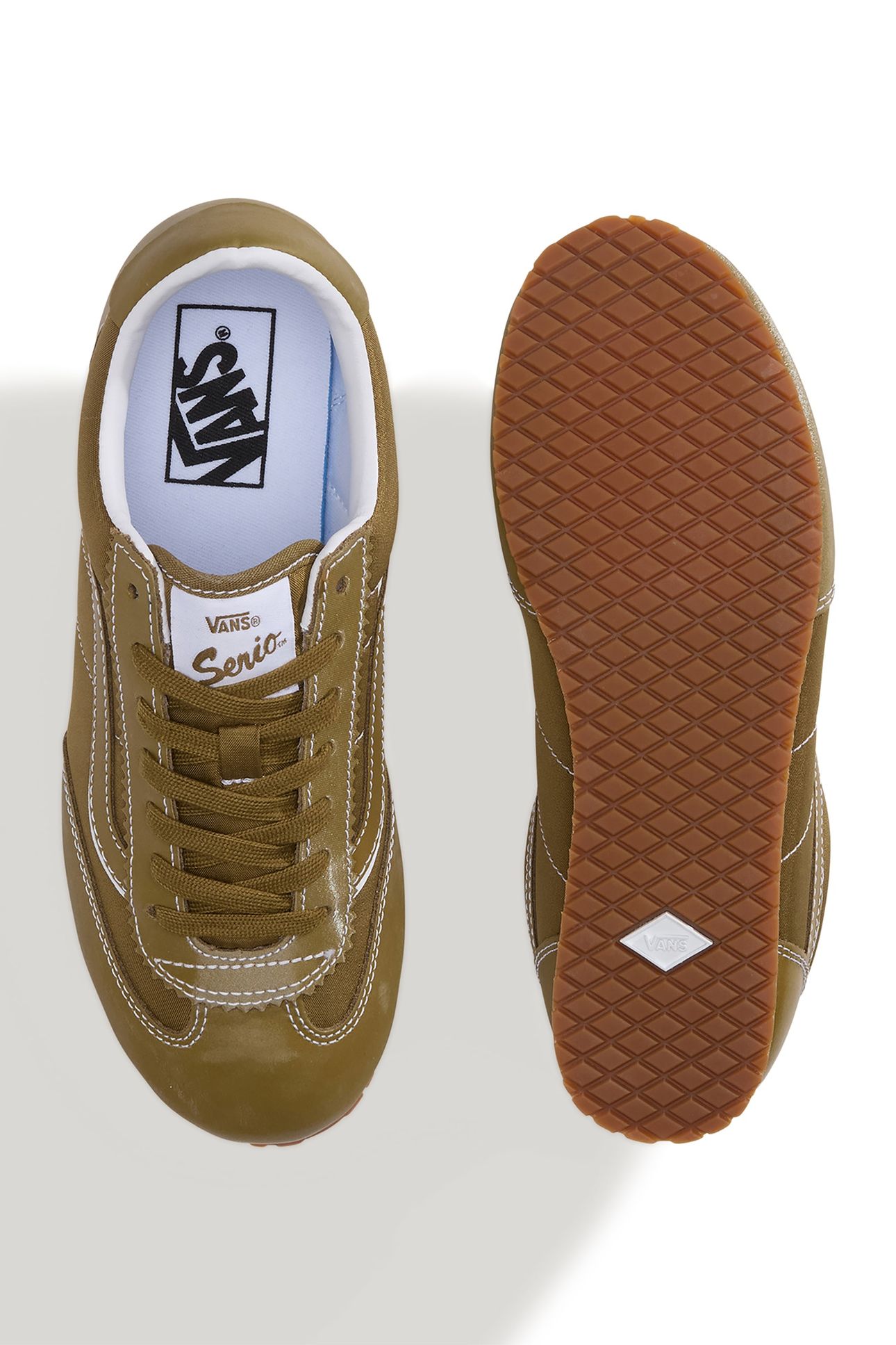UNISEX SUPER LOWPRO PATENT TAN 5