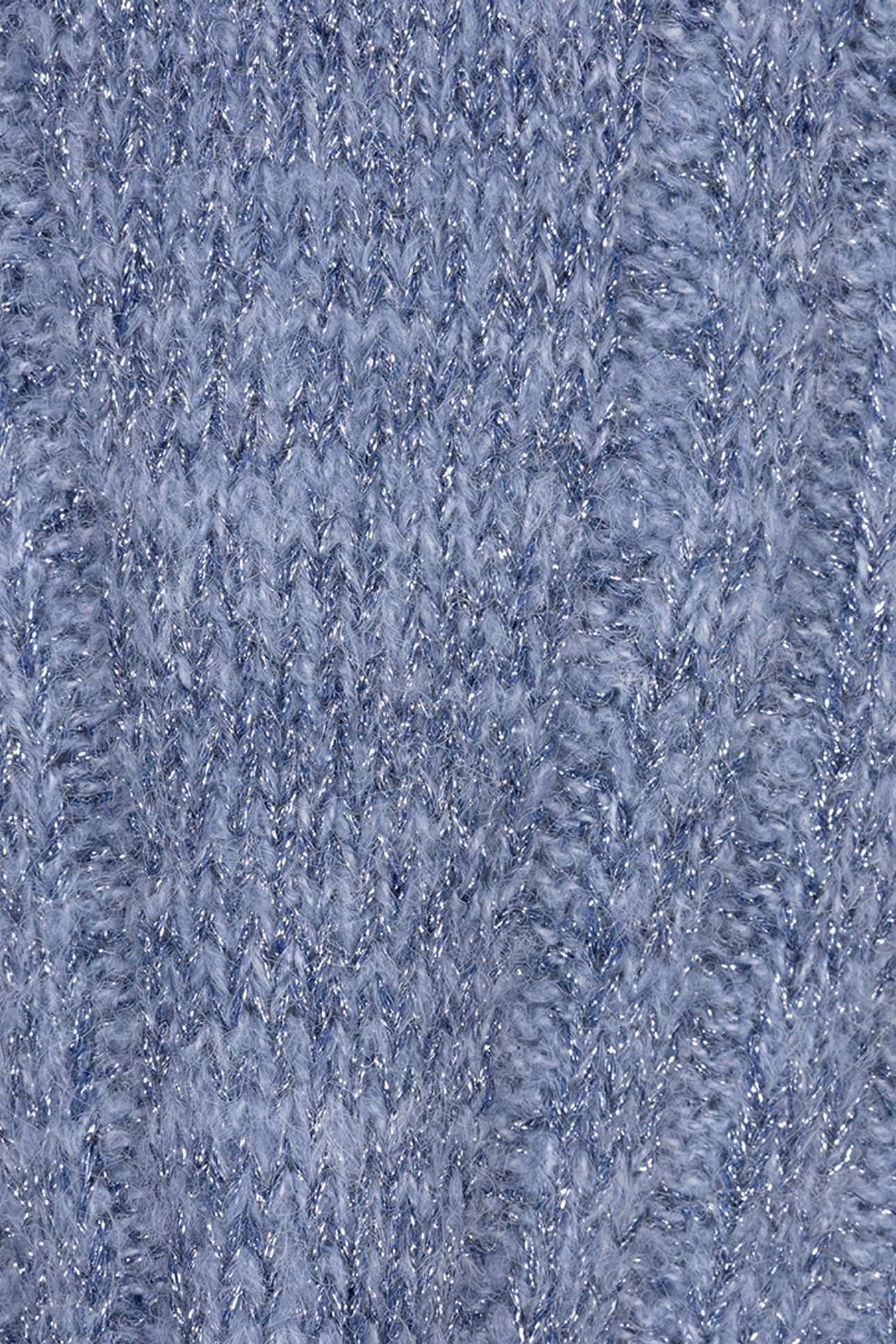 SWEATER V-NECK LUREX BLUE 6