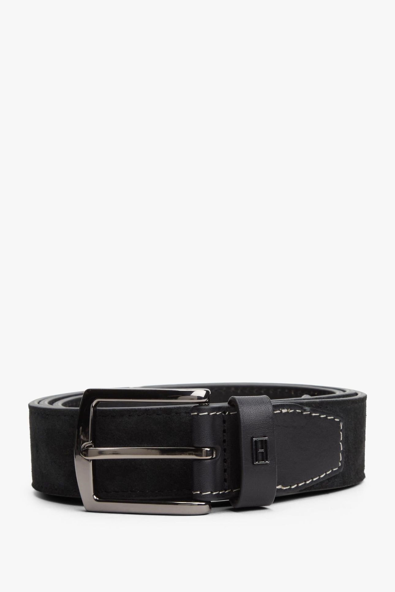 DENTON ELEVATED SUEDE BELT BLACK 1