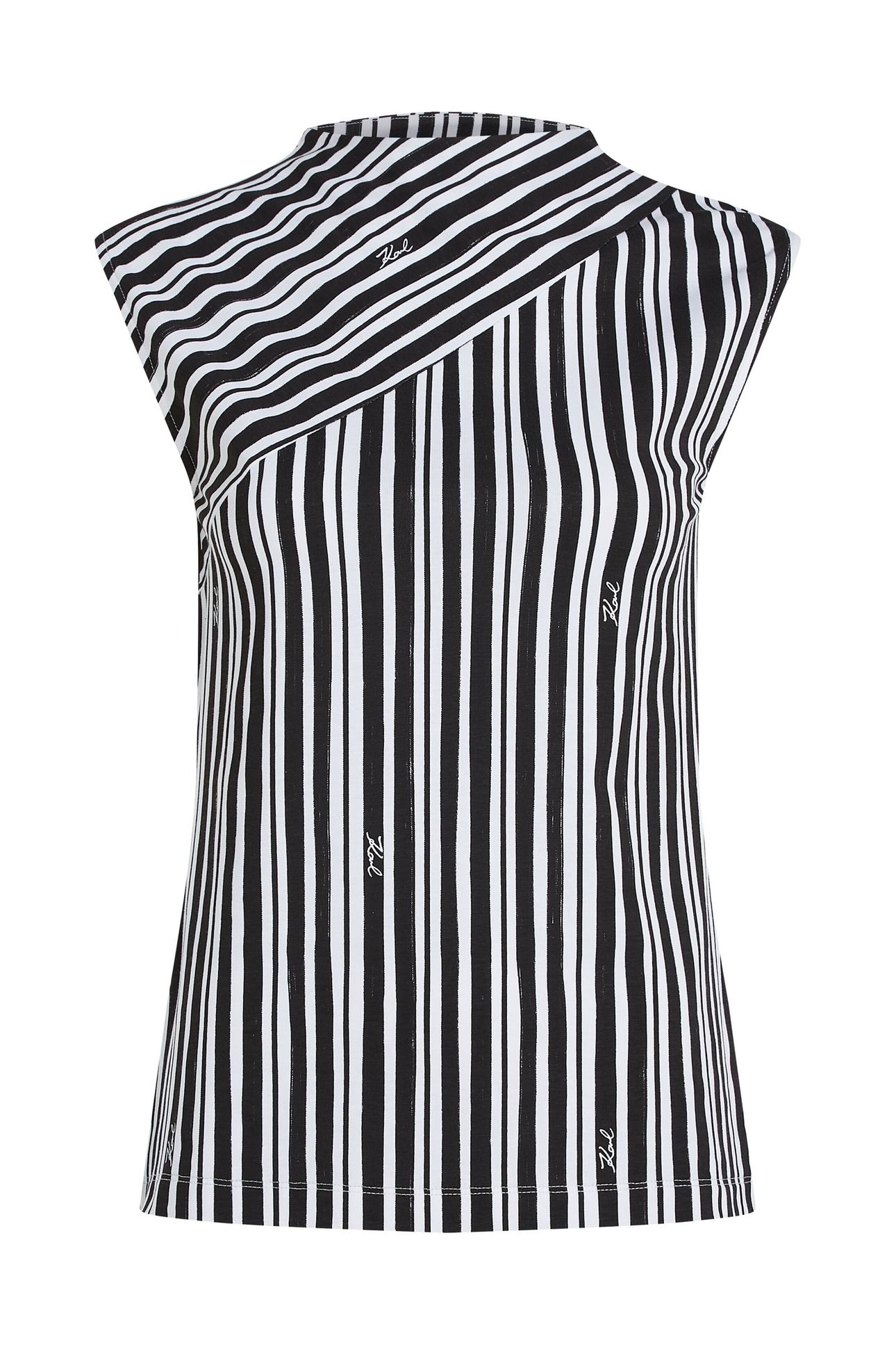 STRIPED FEMININE T-SHIRT BLACK STRIPES 4