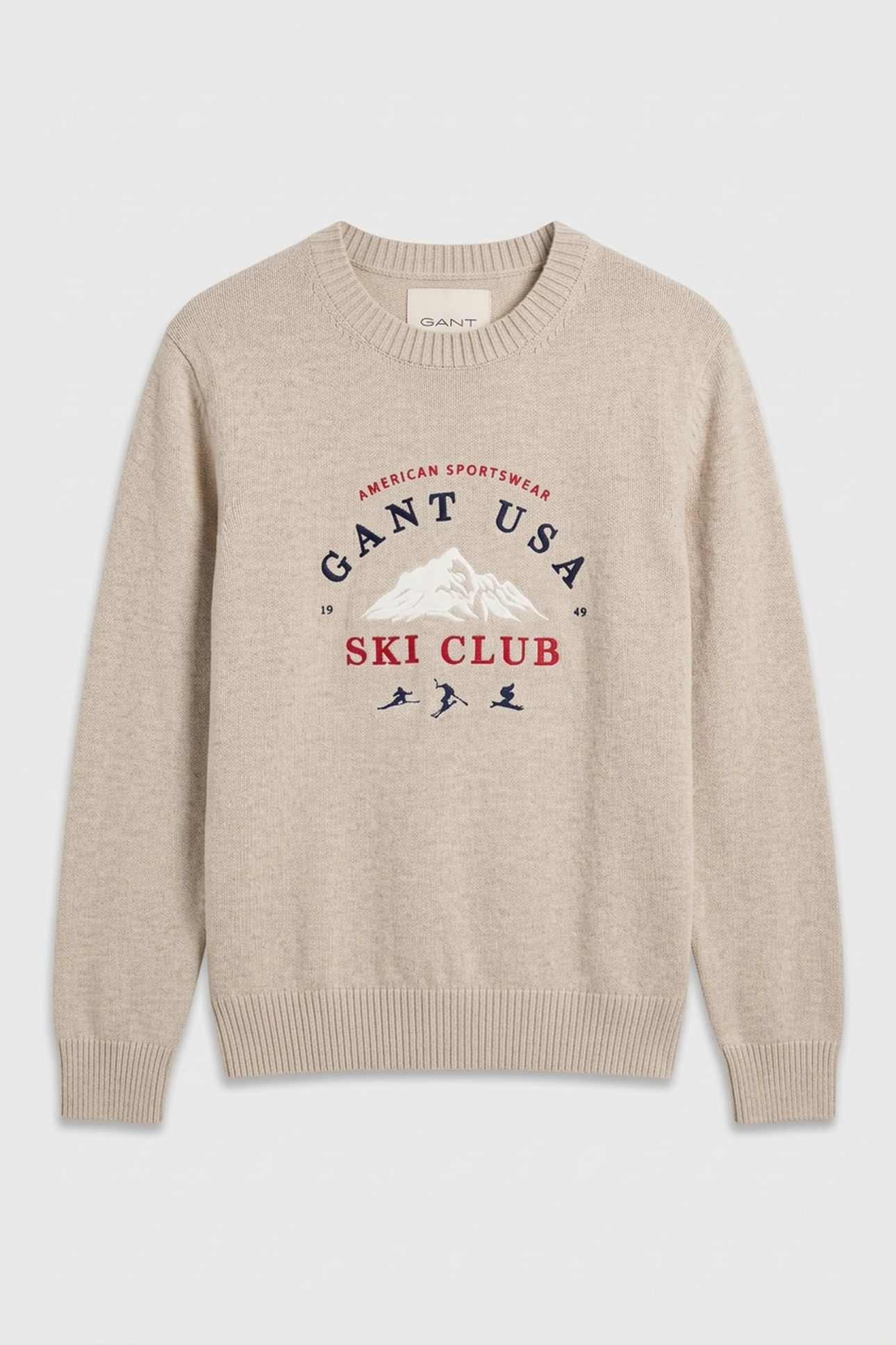 EMBROIDERED GRAPHIC C-NECK SEED MELANGE 3