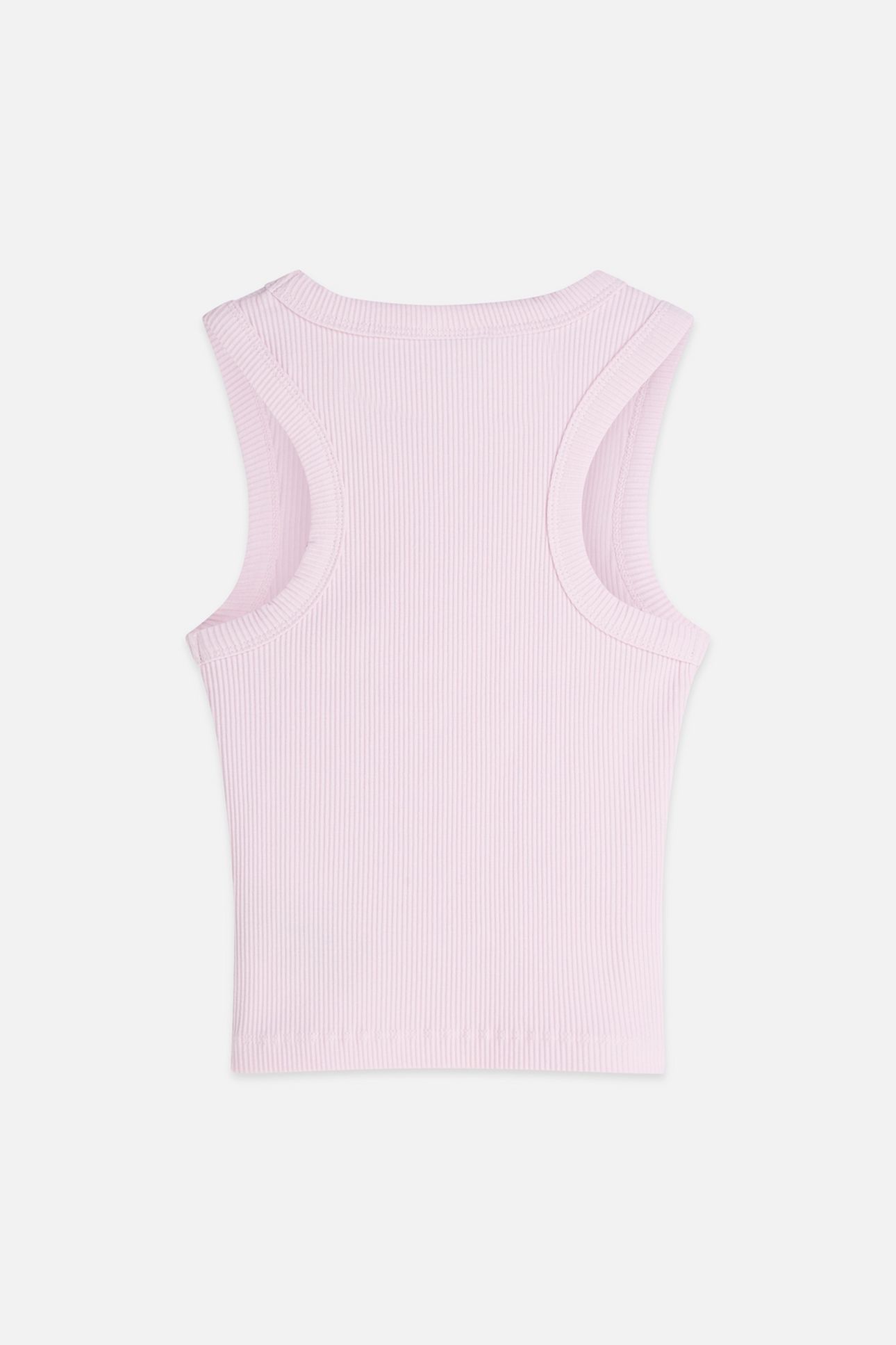GIRLS SEASONAL CORE RIBBED SLIMFIT TANK TOP FIRE PINK 651 2