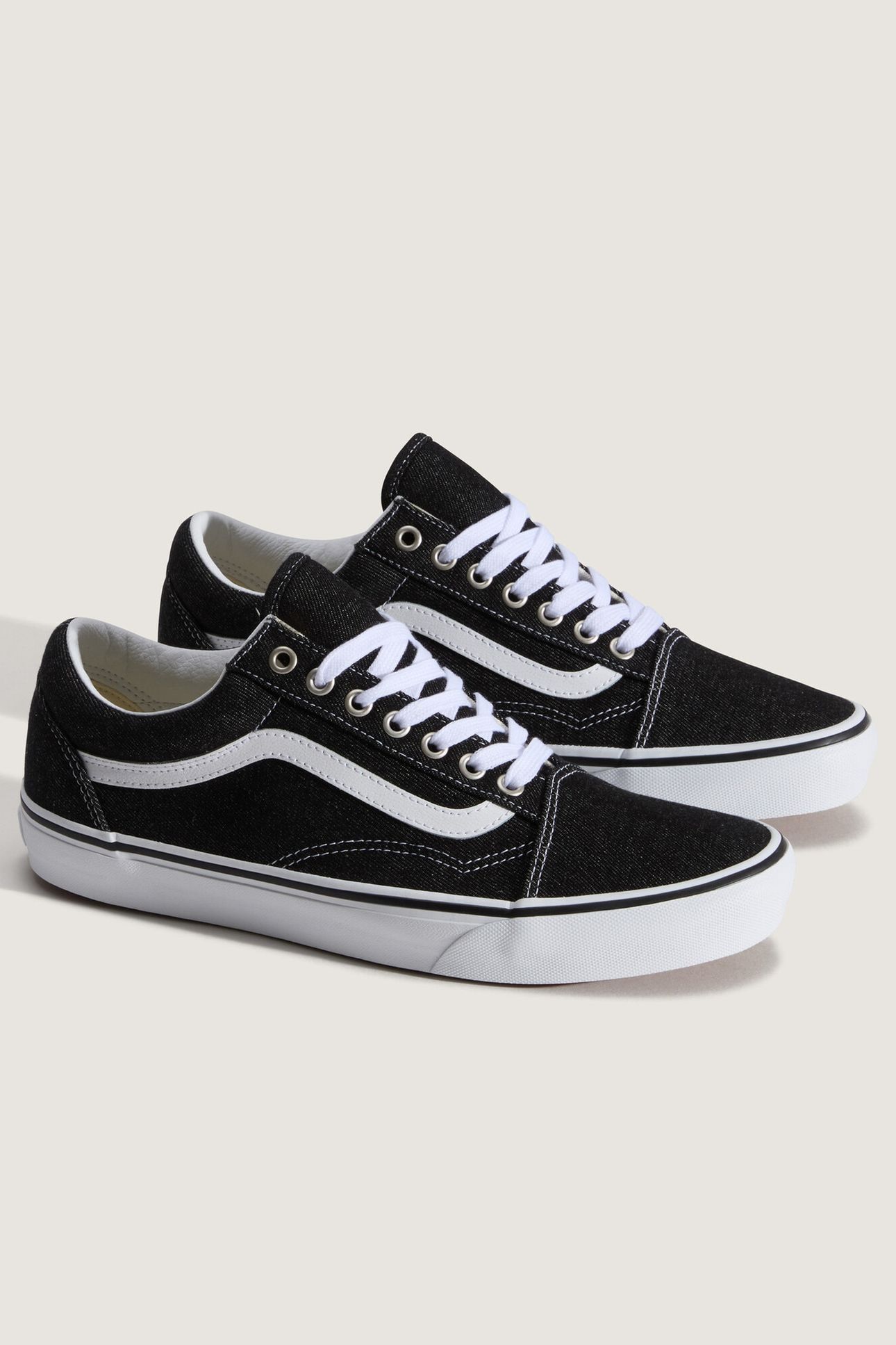 UNISEX OLD SKOOL DENIM BLACK/TRUE WHITE 3