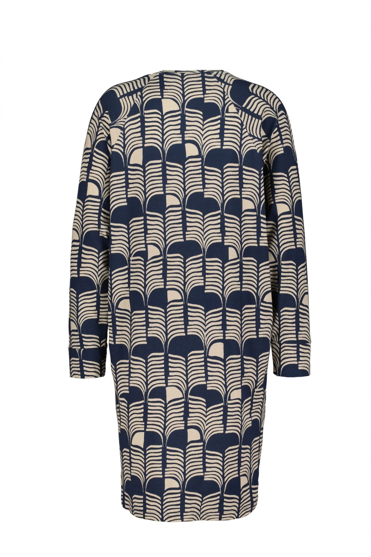 COMFY LOOSE DRESS DARK BLUE GLOW PRINT 6