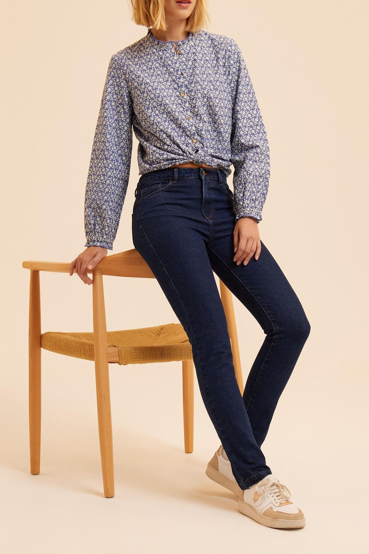 DARK BLUE SLIM JEANS CAROLE 5