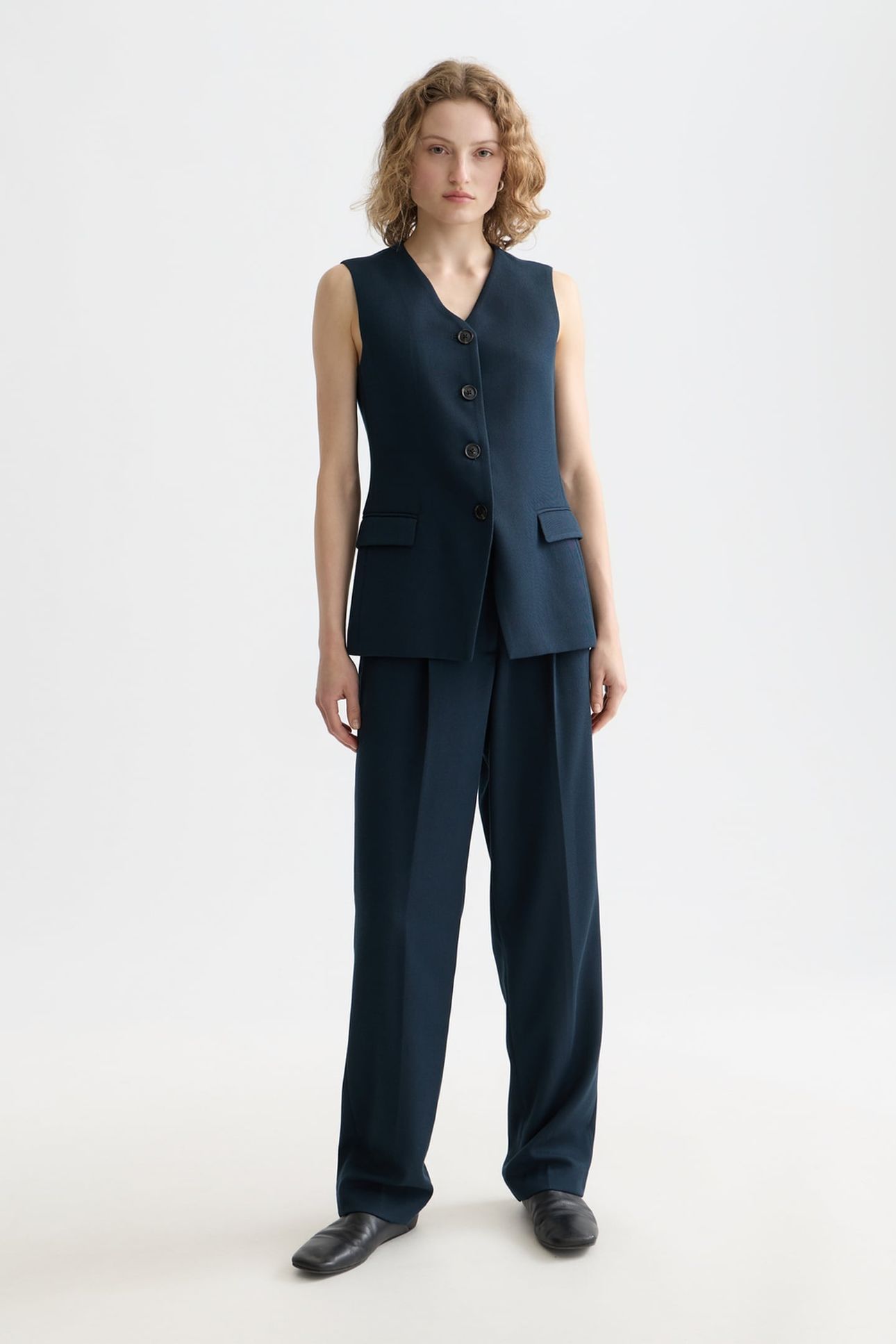 ROBYN - HIGH RISE TAPERED LEG PANTS CARBON 3