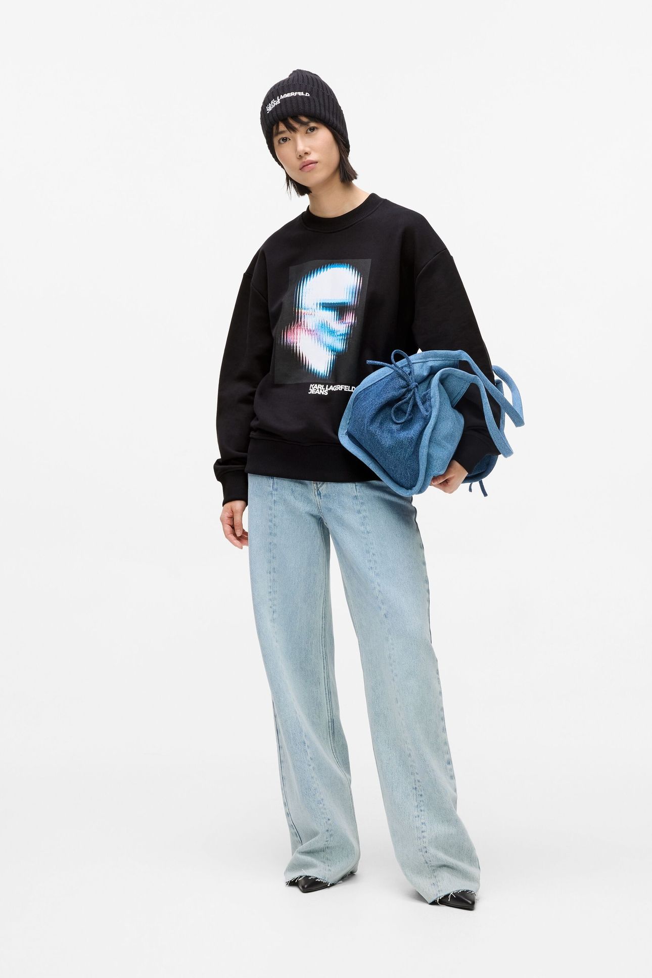 KLJ RELAXED KARL SWEAT BLACK 2