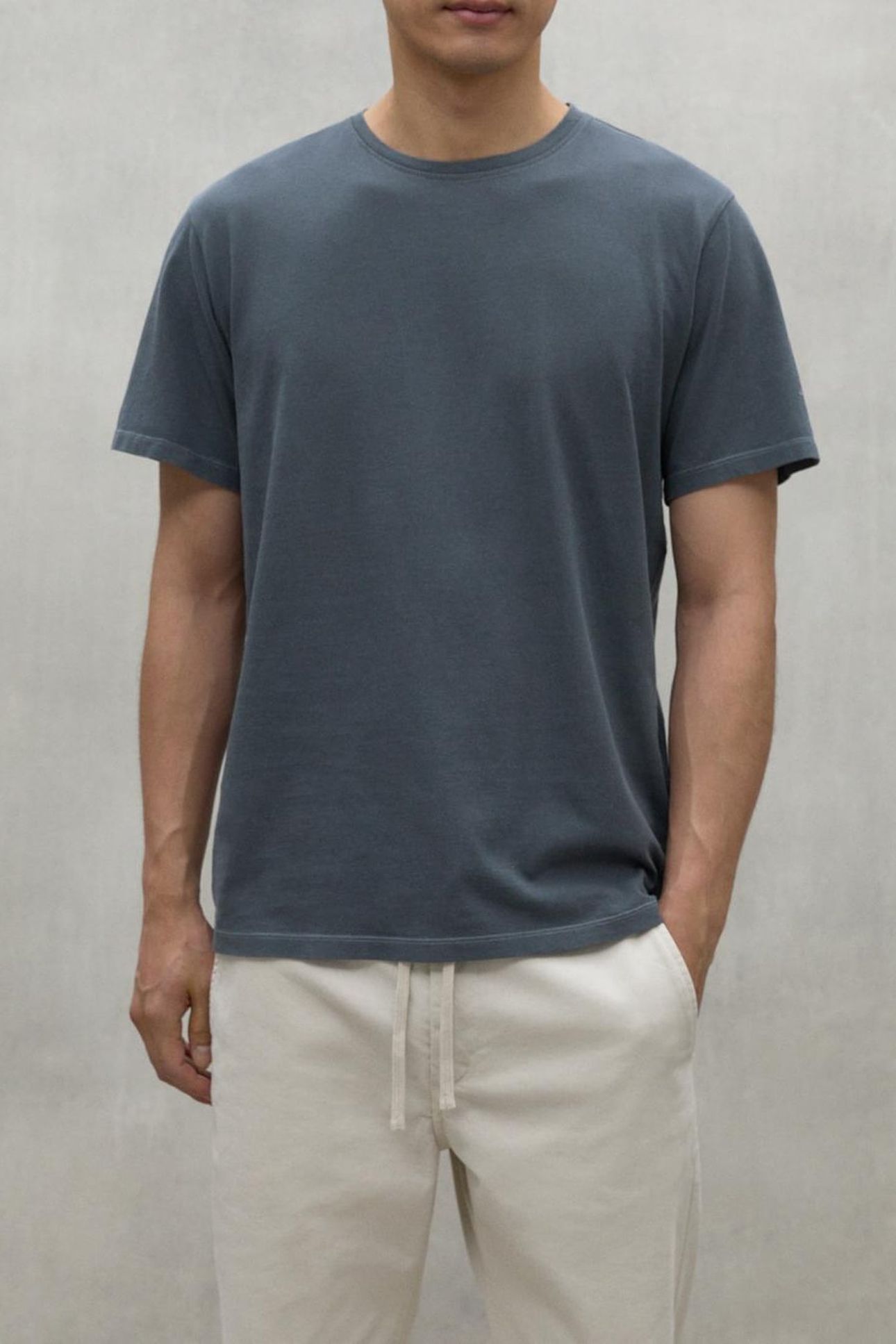 MINALF BACK T-SHIRT STEEL BLUE 1
