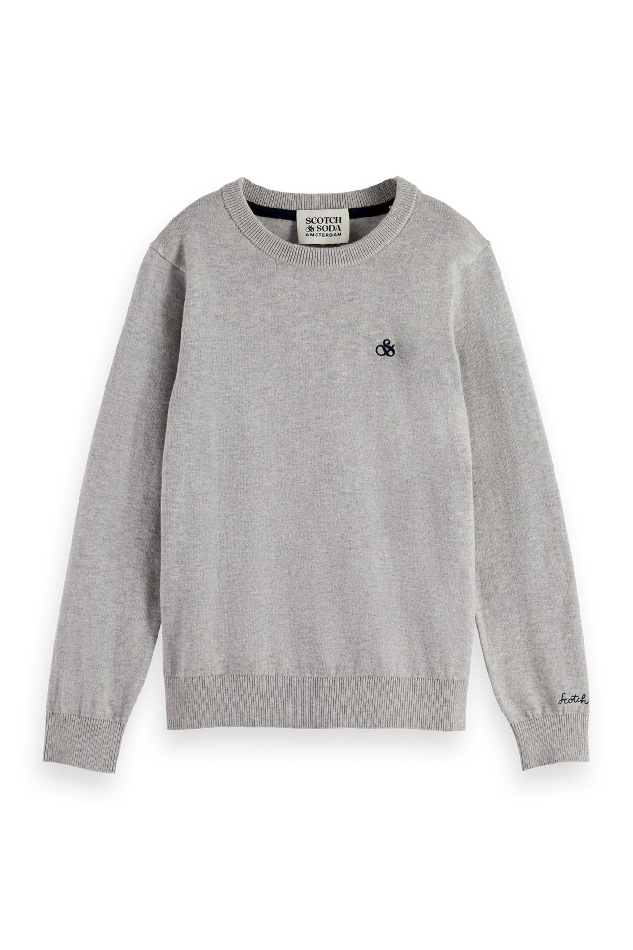BOYS CORE - LOGO REGULAR FIT PULLOVER MEDIUM GREY 1