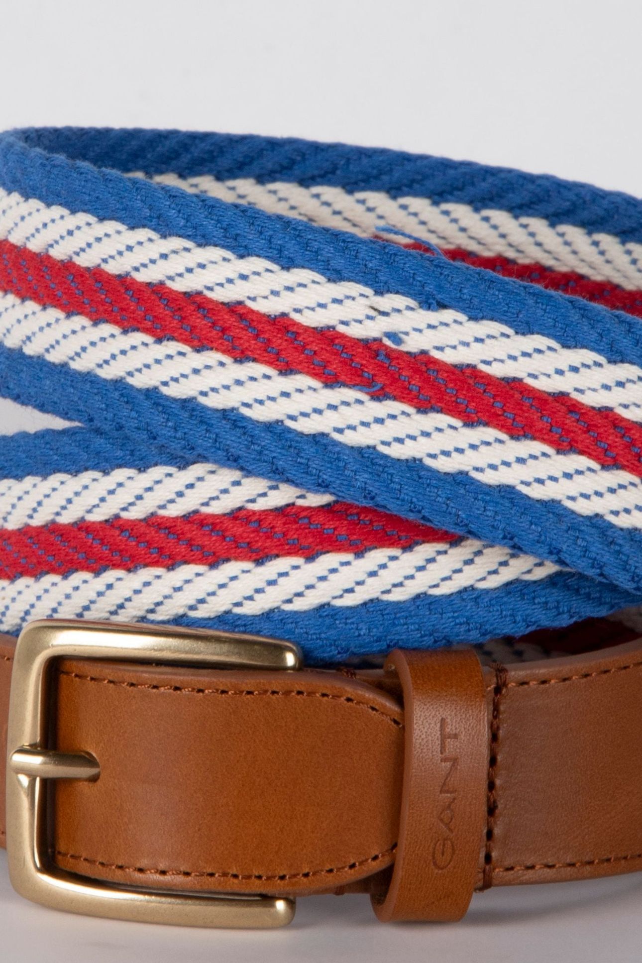 STRIPE WEBBING BELT RUBY RED 5