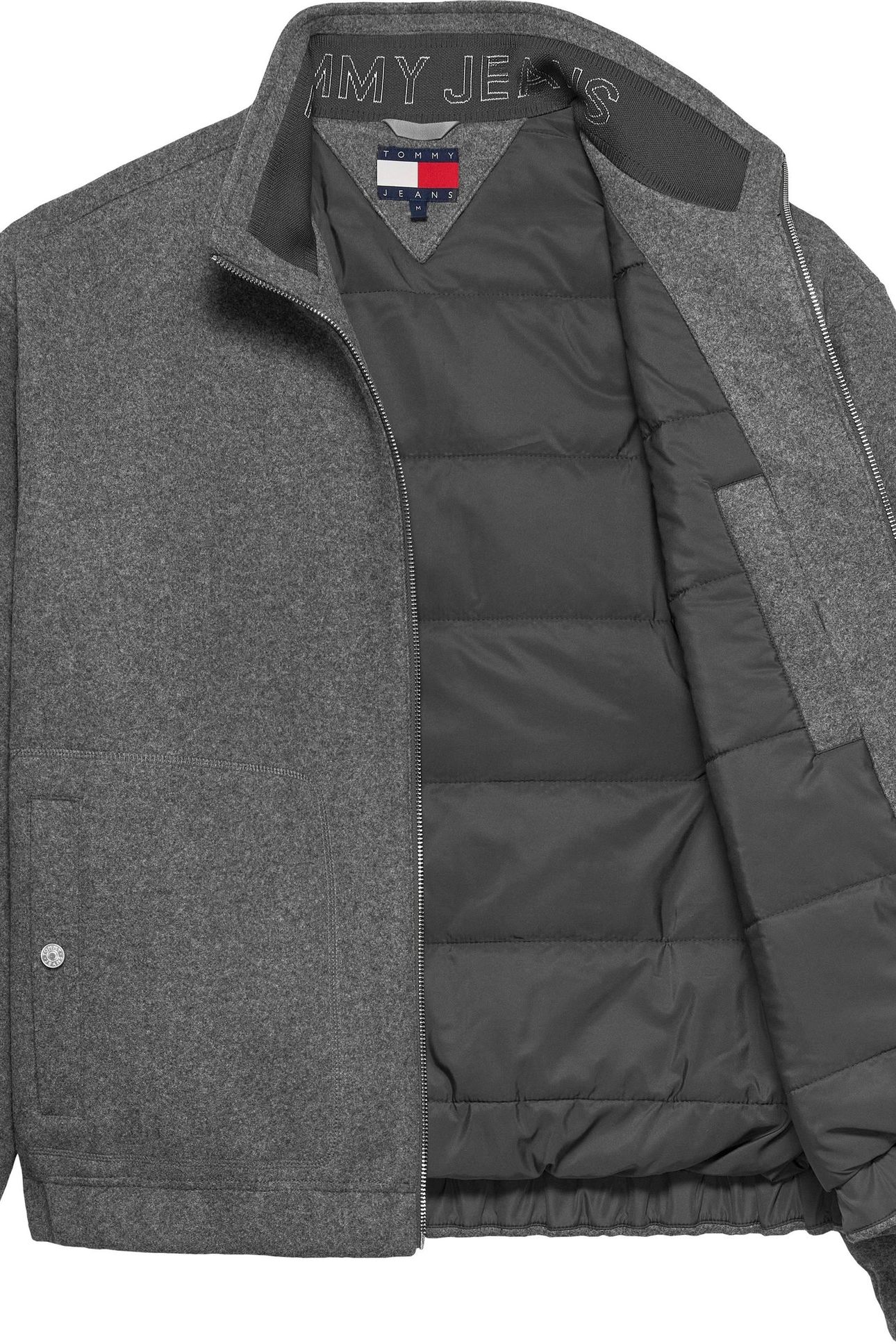TJM ESSENTIAL WOOL JACKET MID GREY HEATHER 4