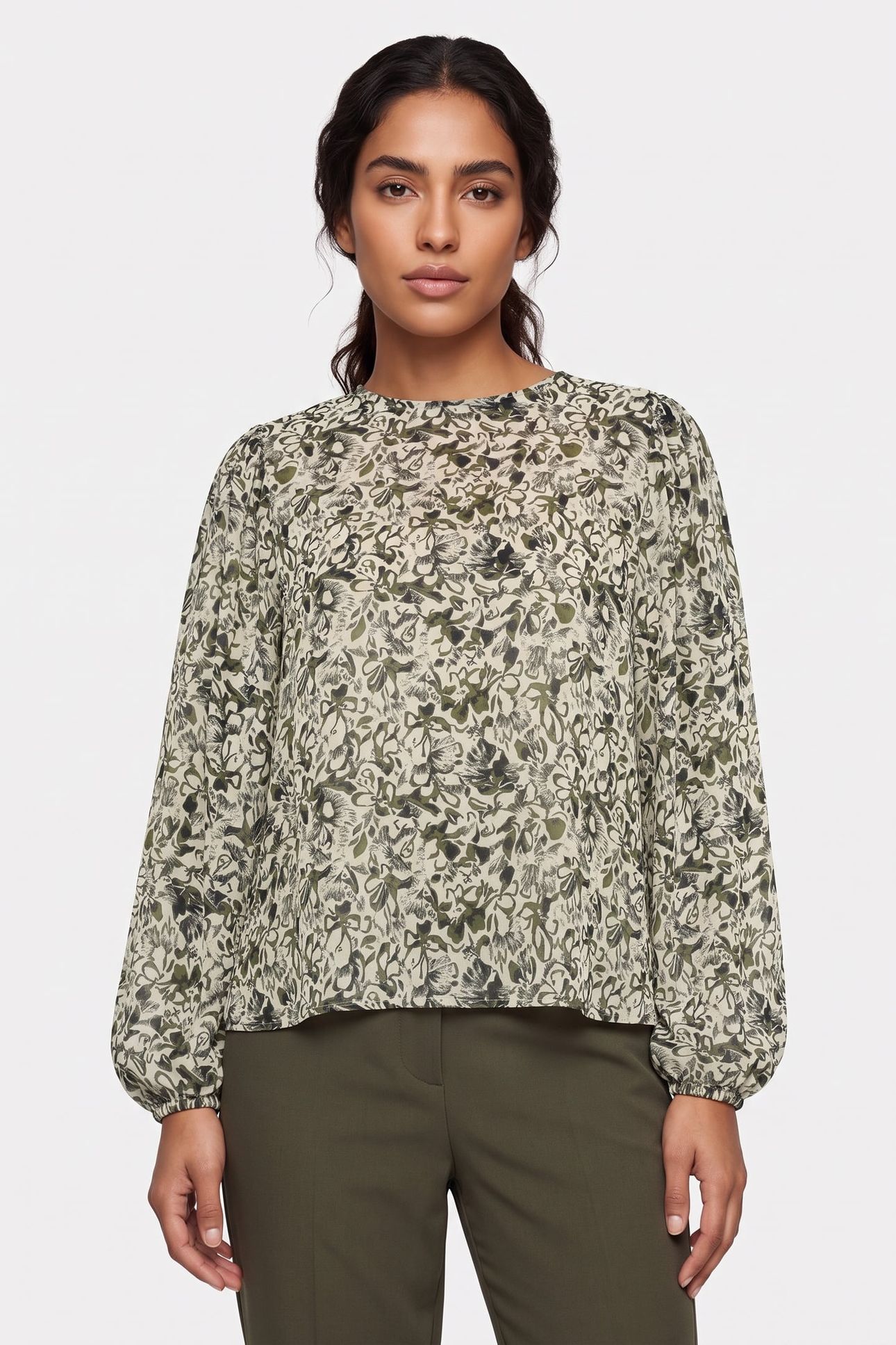 MILEY BLOUSE FROSTED FLOWER 2