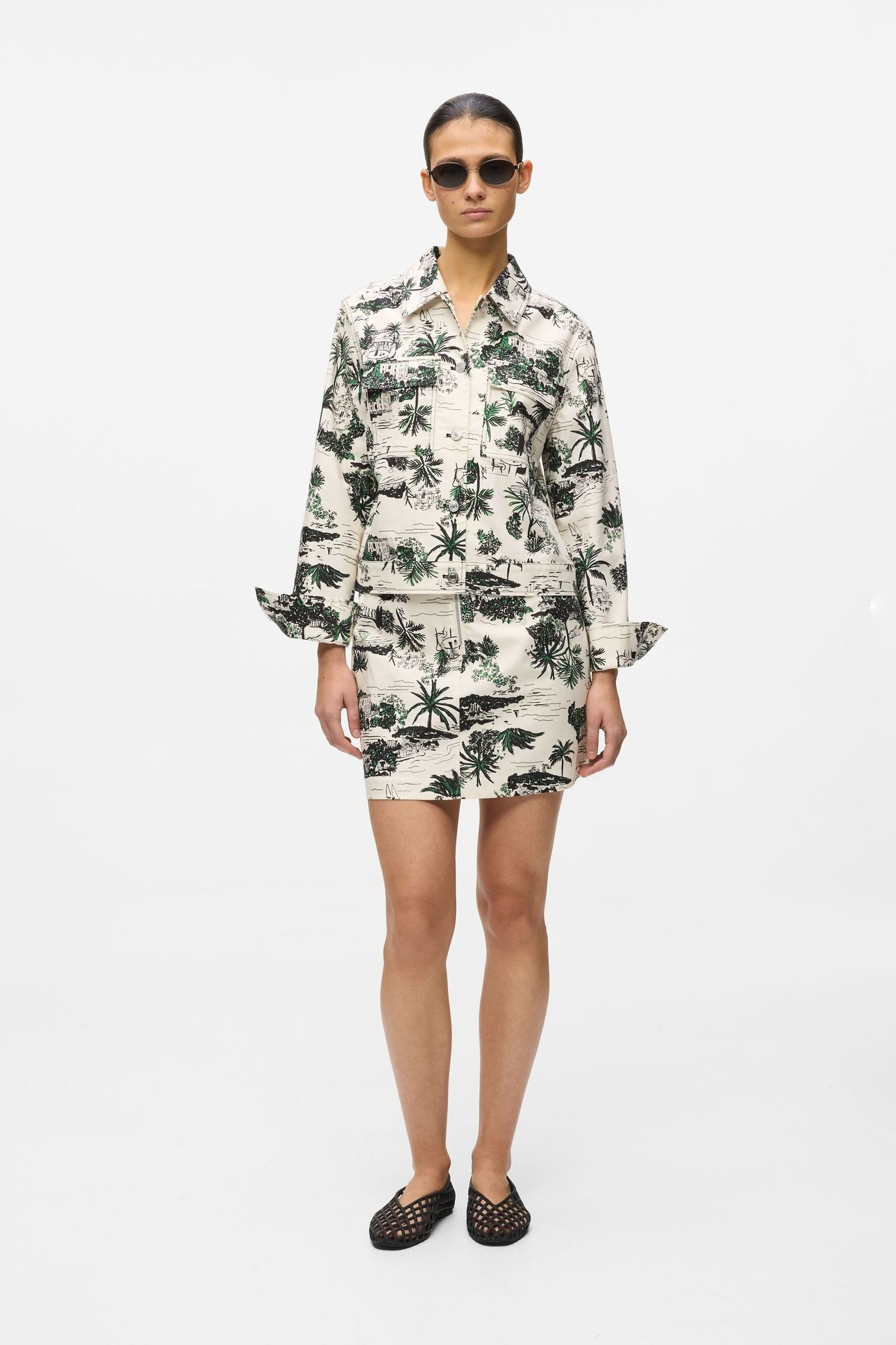 PRINTED BLOUSON BLACK 1