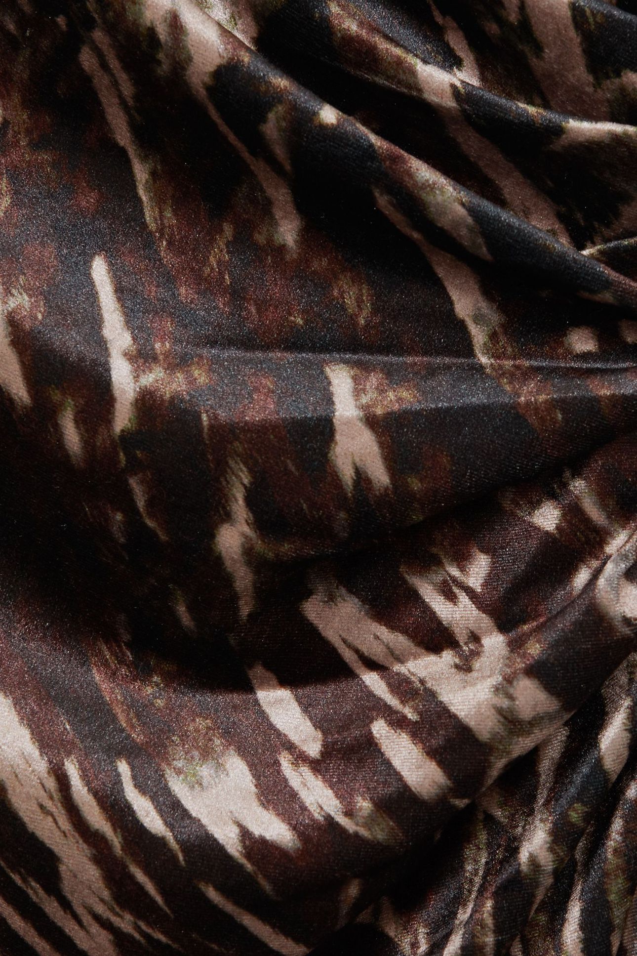 PRINTED VELVET BLACK/BROWN 5