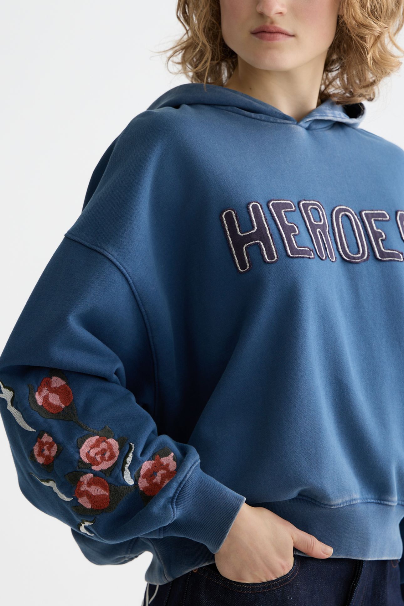 THE 40TH ANNIVERSARY WASHED ARTWORK HOODIE ENSIGN BLUE 5