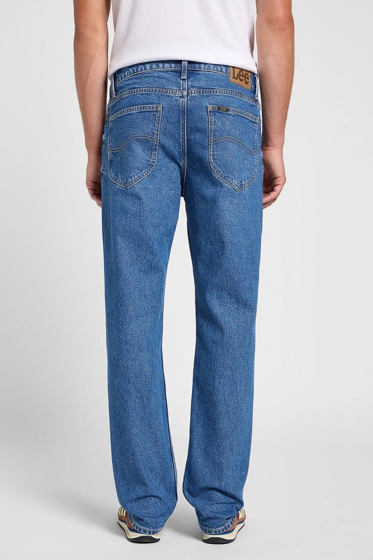 WEST BLUE BEAM REGULAR STRAIGHT JEANS DENIM BLUE 2