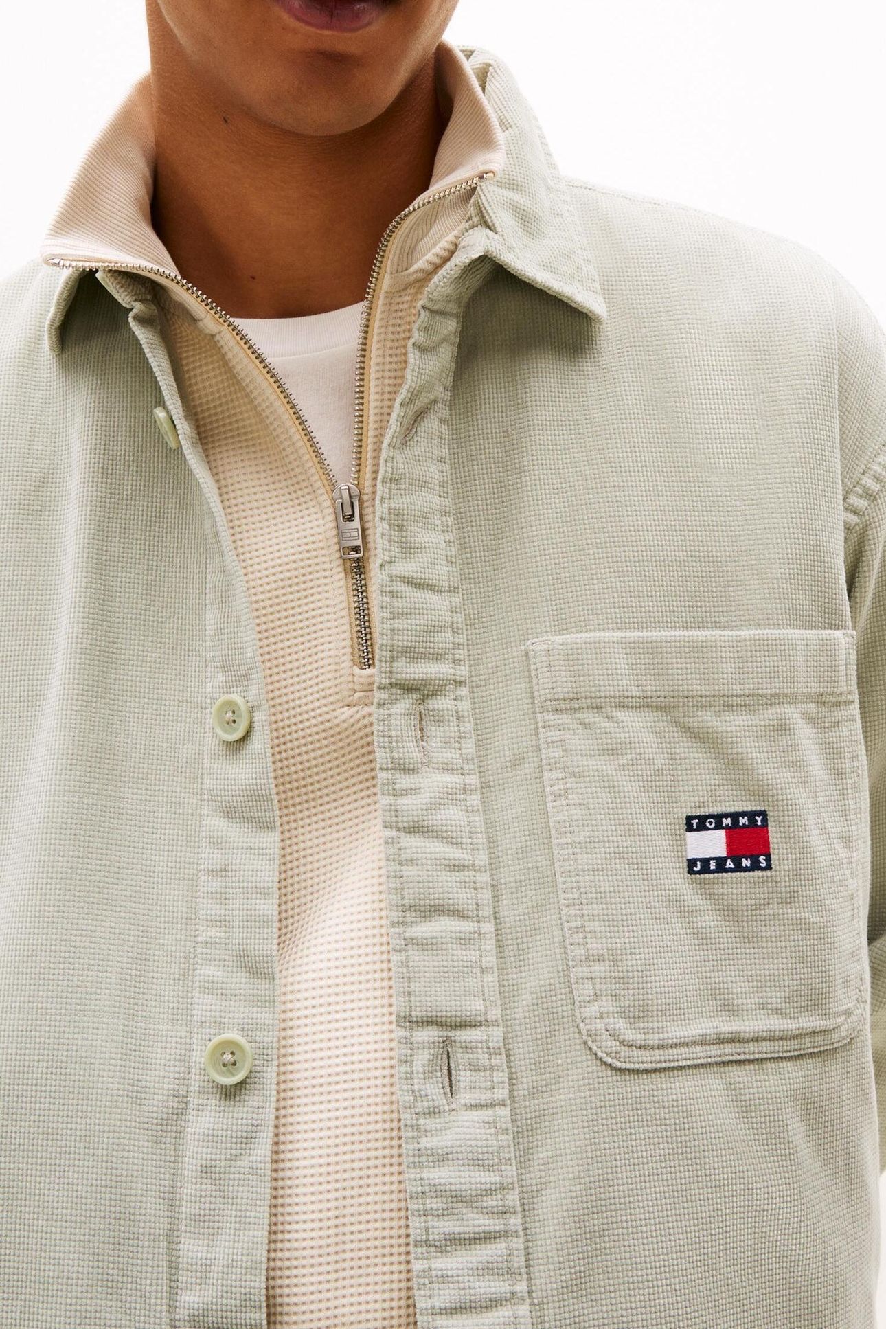 TJM BRICK CORD OVERSHIRT MISTY SAGE 5