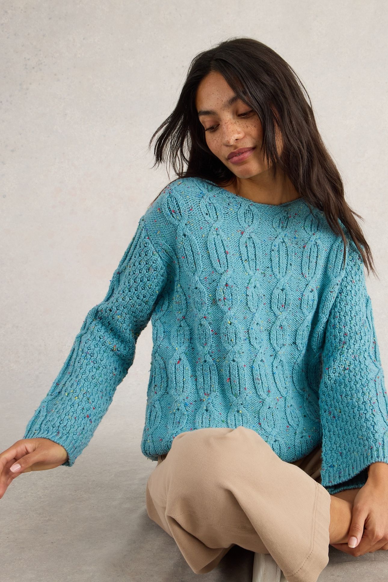 CABLE NEP JUMPER MID BLUE 5