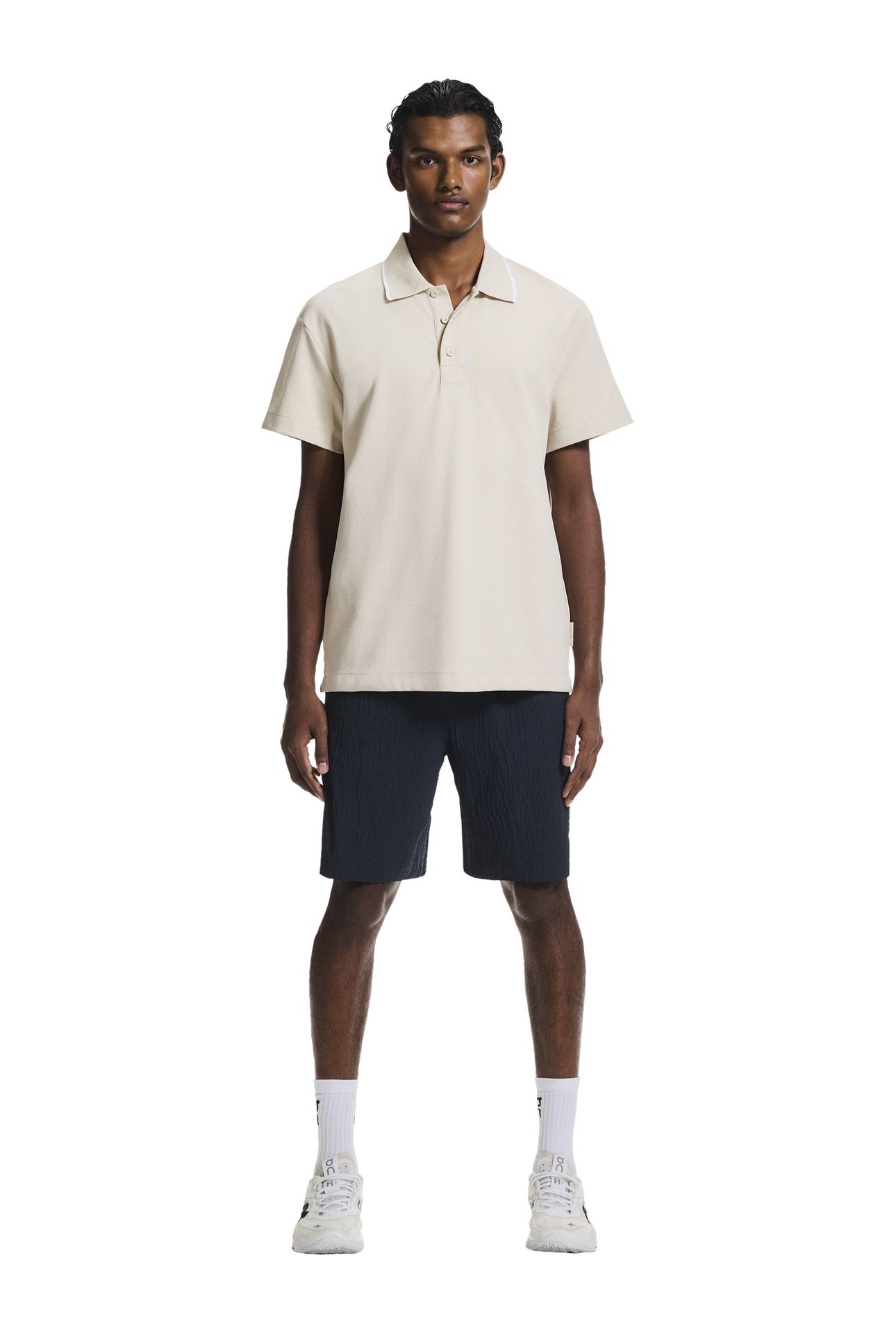 COURTSIDE POLO 1 SAND | WHITE 6
