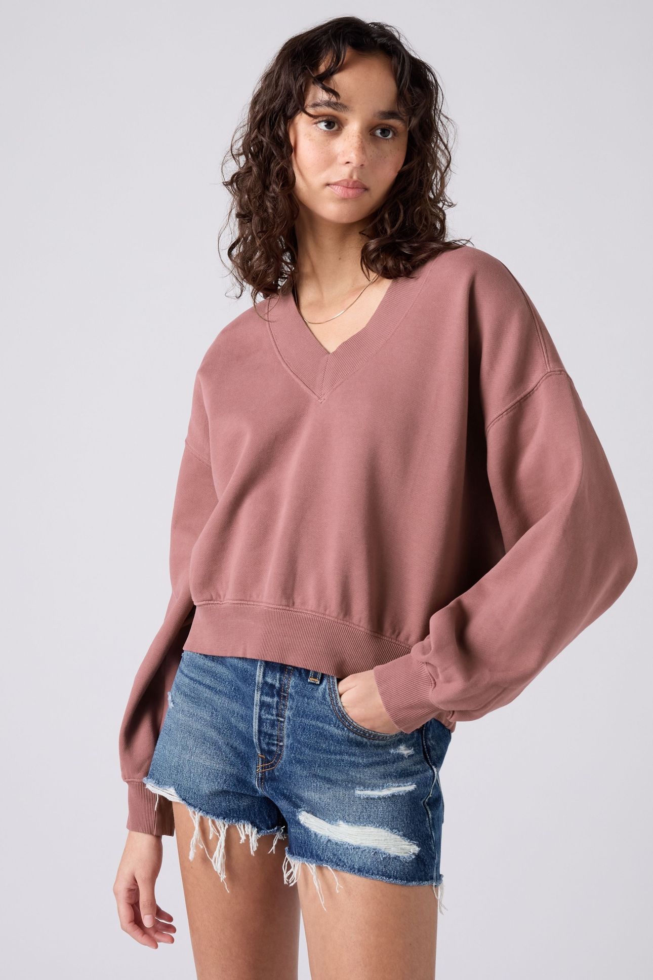 VINTAGE V-NECK SWEATSHIRT 2