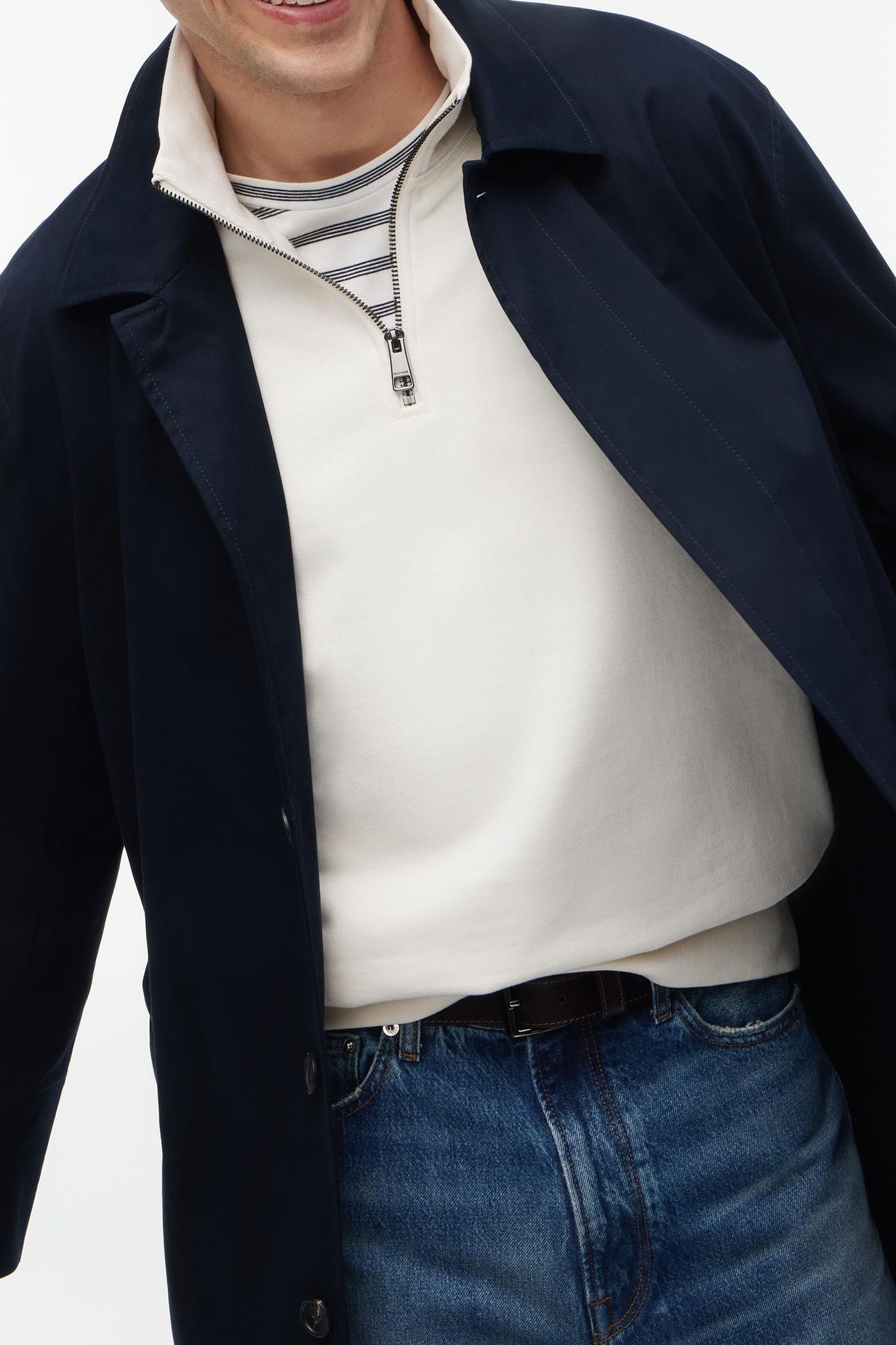 UNLINED CAR COAT BLUE 5