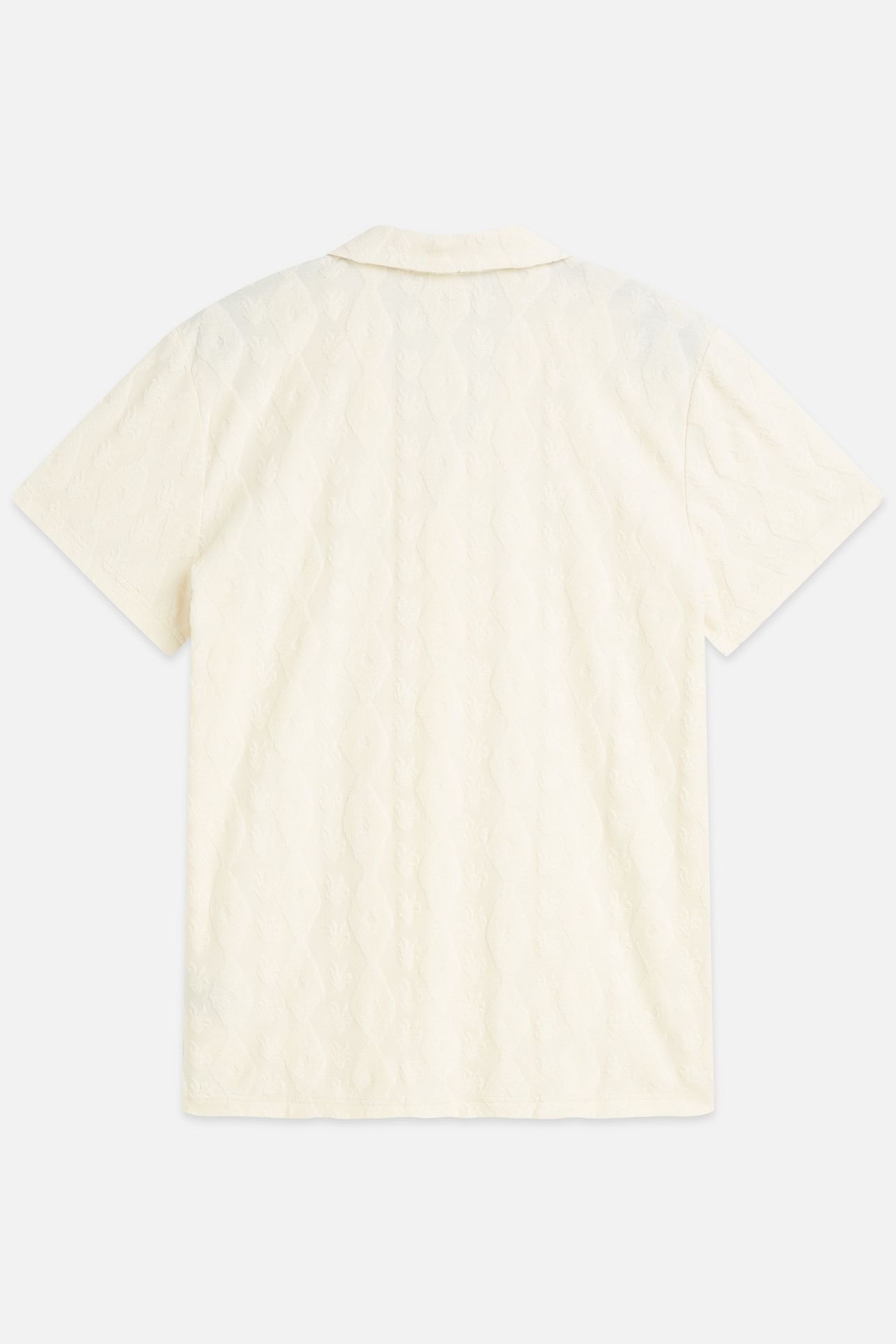 TERRY JACQUARD REGULAR-FIT SHORT-SLEEVED SHIRT WHITE TRADITI 5