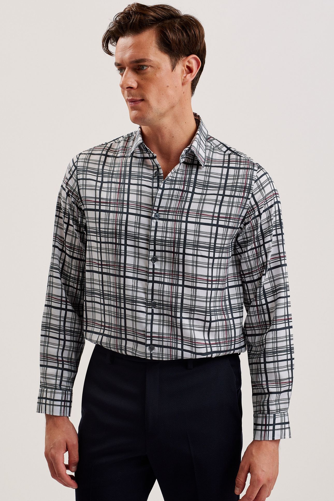 FUROVER LS OVERSIZED PLAID SHIRT MULTICOL 1