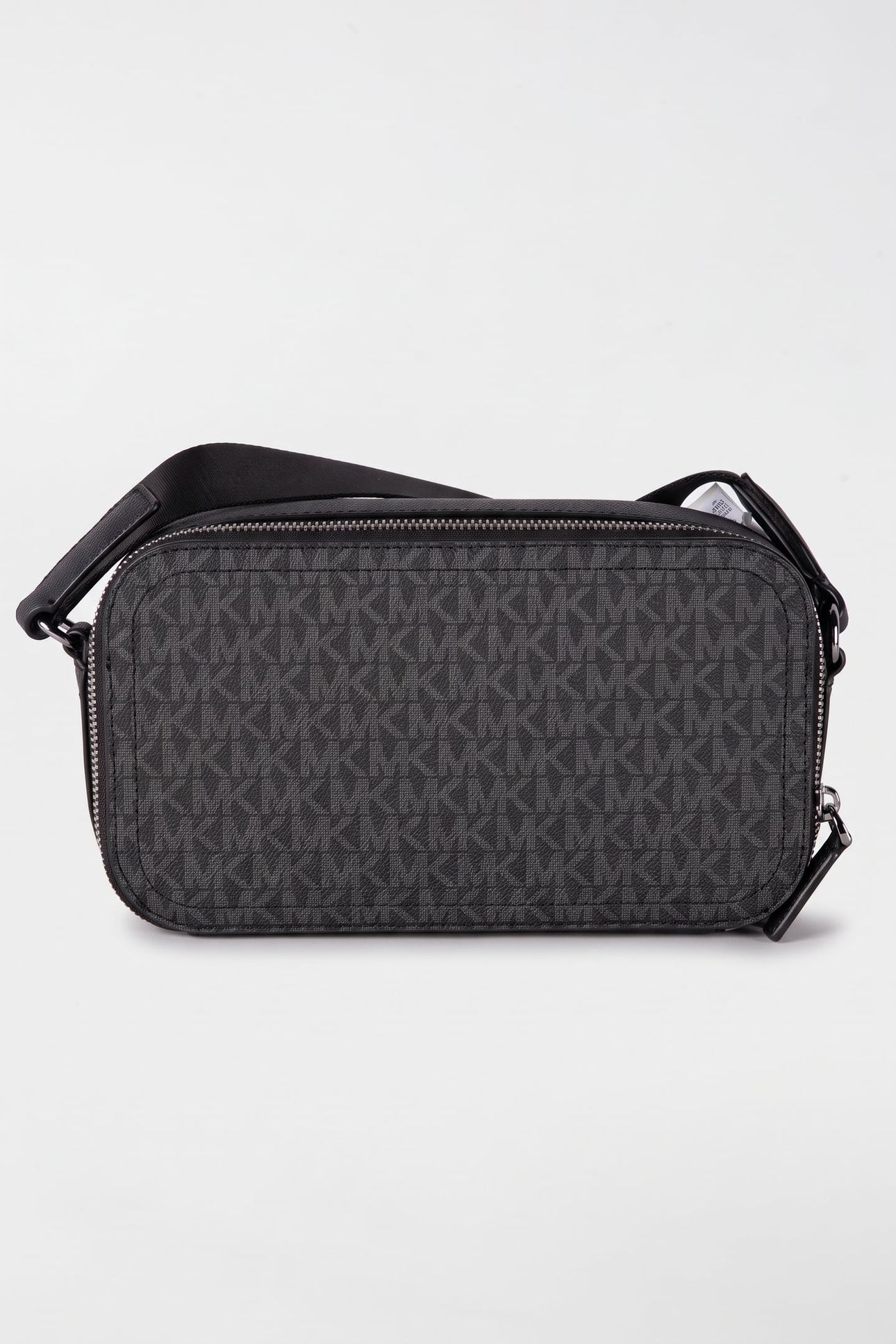 DOUBLE ZIP LONG CROSSBODY GUNMETAL 2
