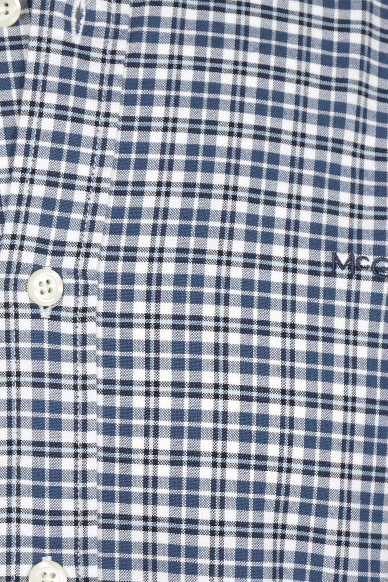 STRETCH OXFORD CHECK SHIRT NAVY 4