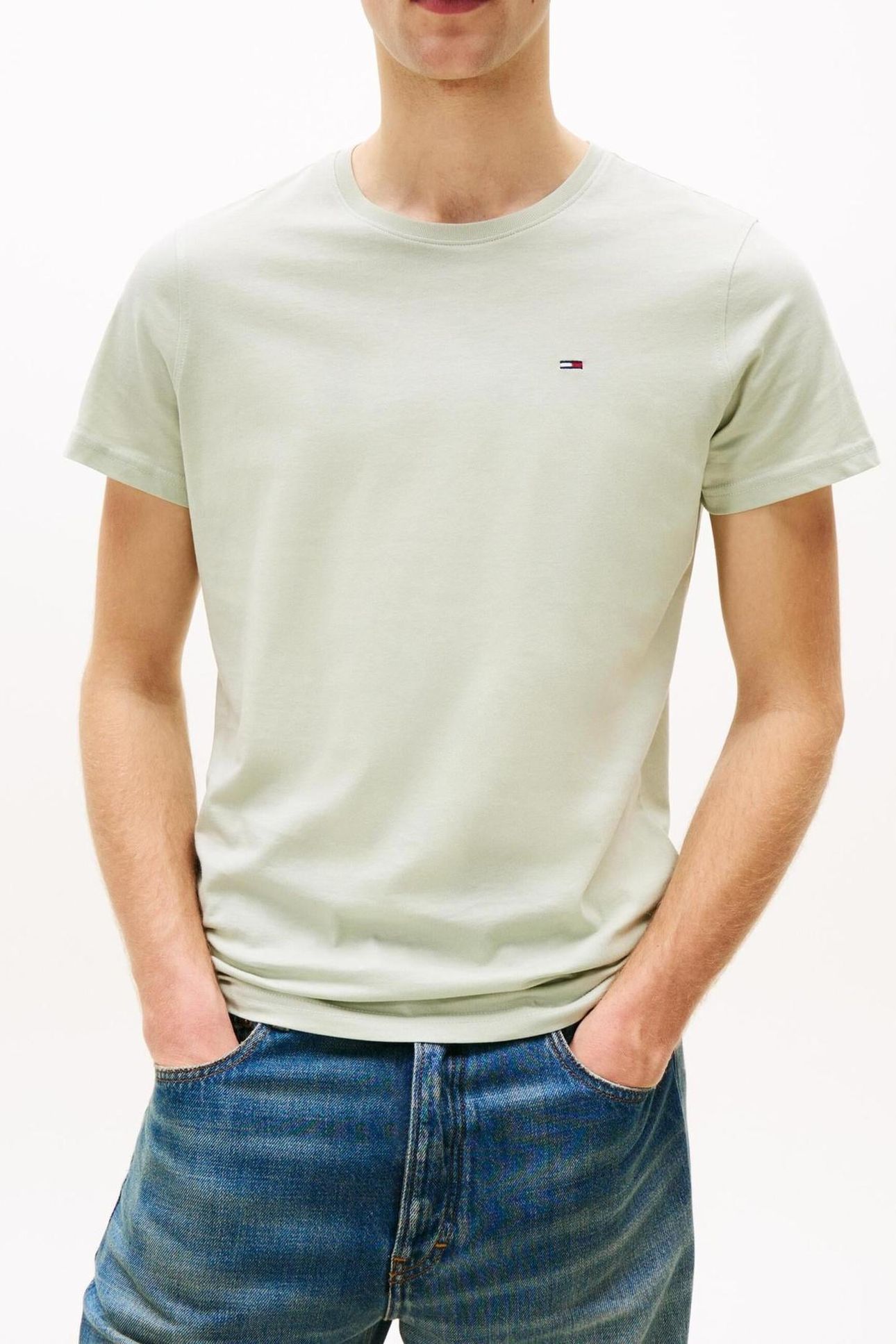TJM XSLIM JERSEY TEE MISTY SAGE 1