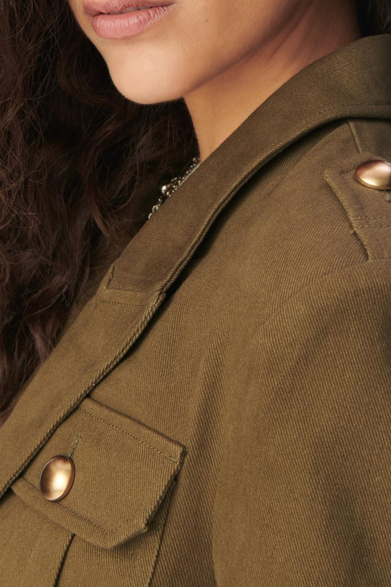KHAKI GABARDINE SHORT JACKET 5