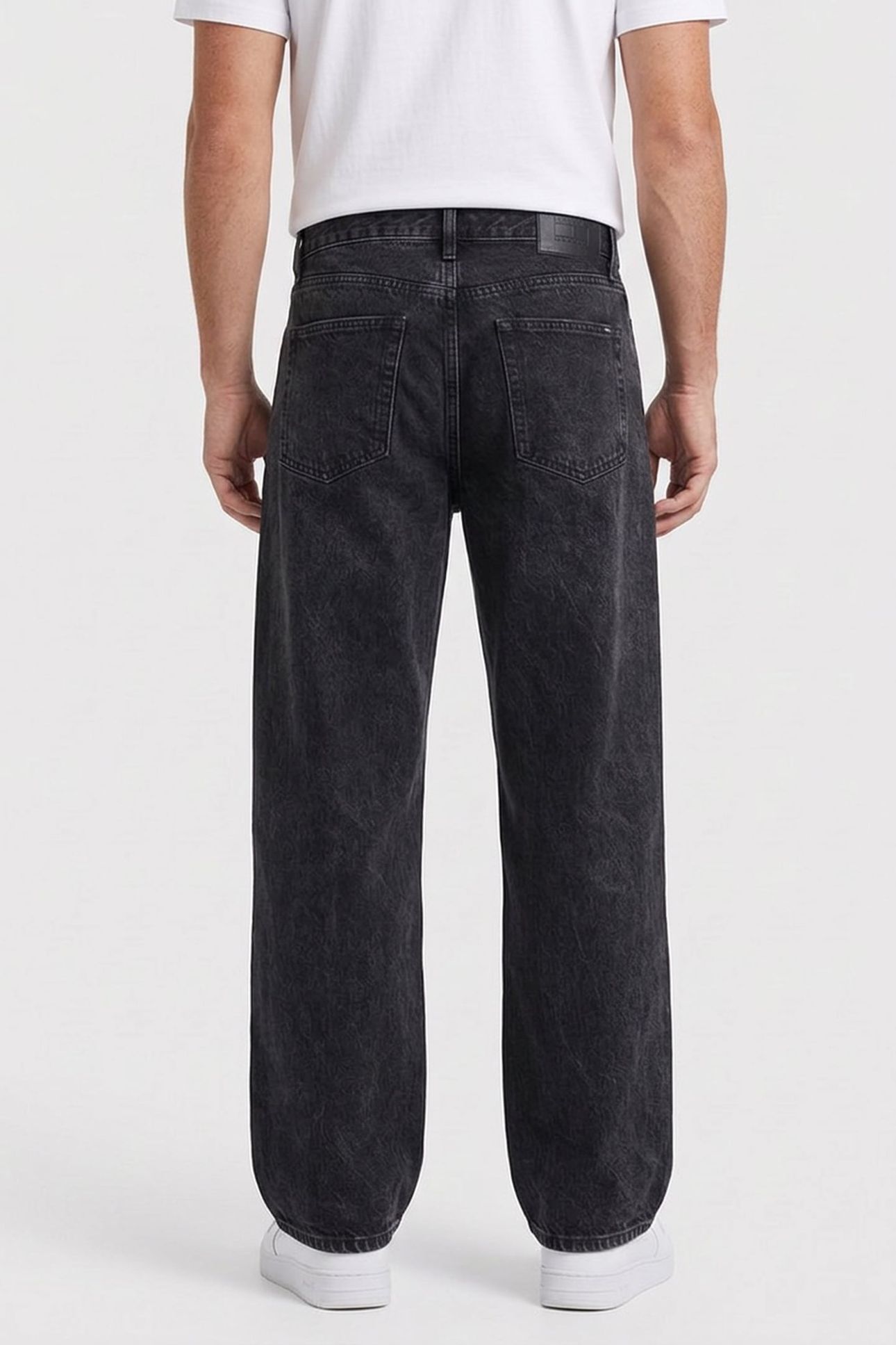 LOOSE STRAIGHT EI408 DENIM BLACK 2
