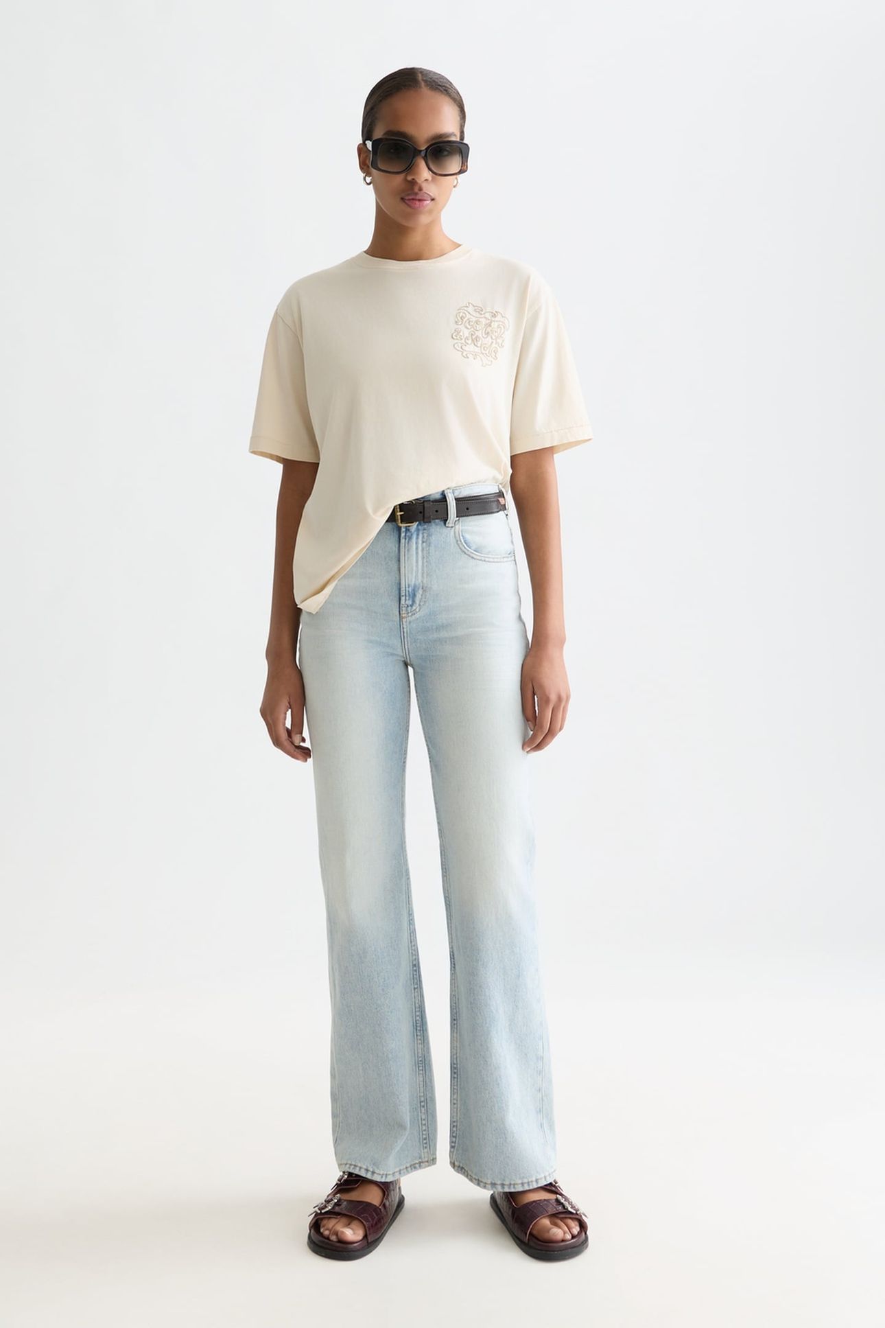 WASHED ARTWORK LOOSE-FIT T-SHIRT EGGNOG 3