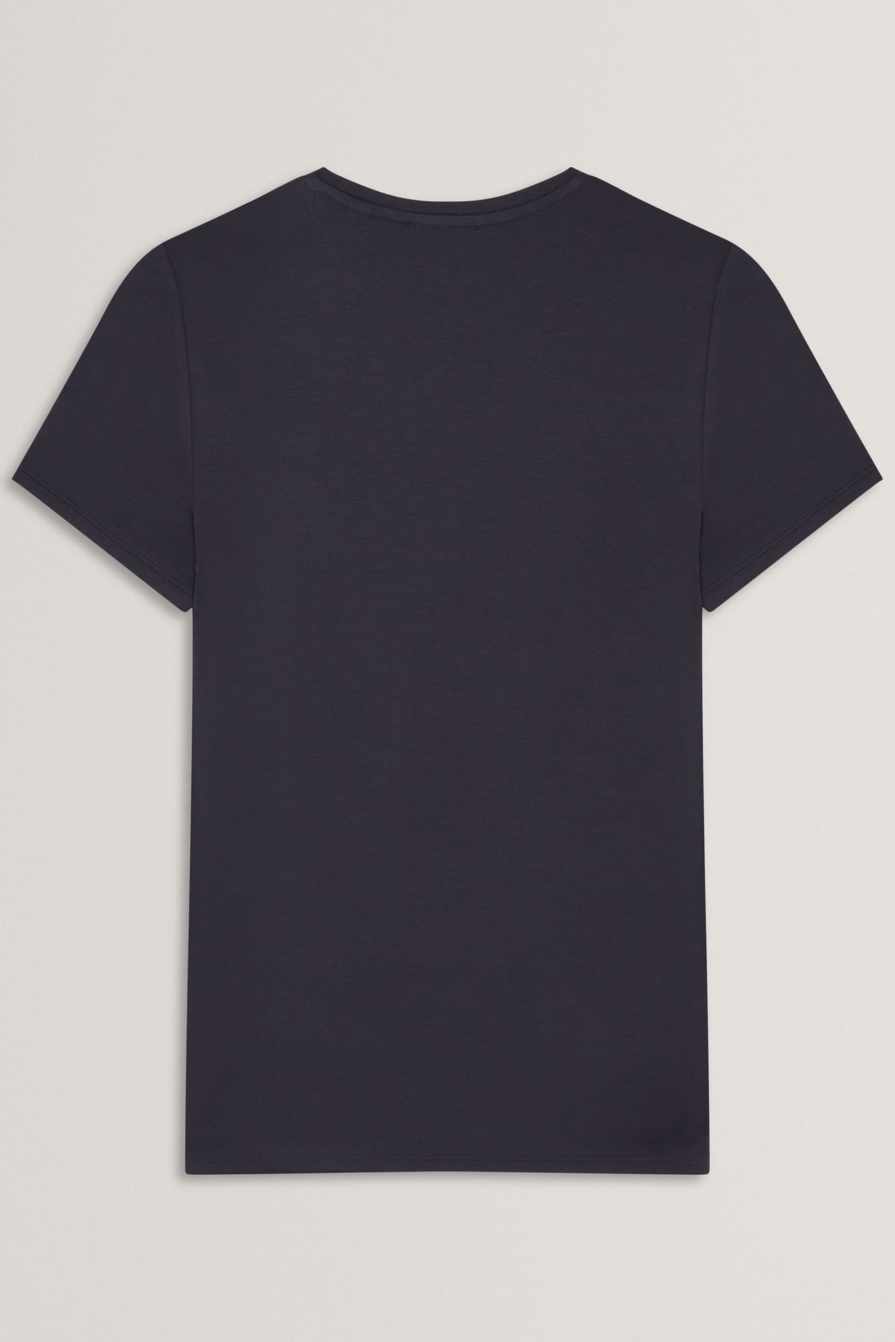 PRINTED FITTED TEE NAVY 4